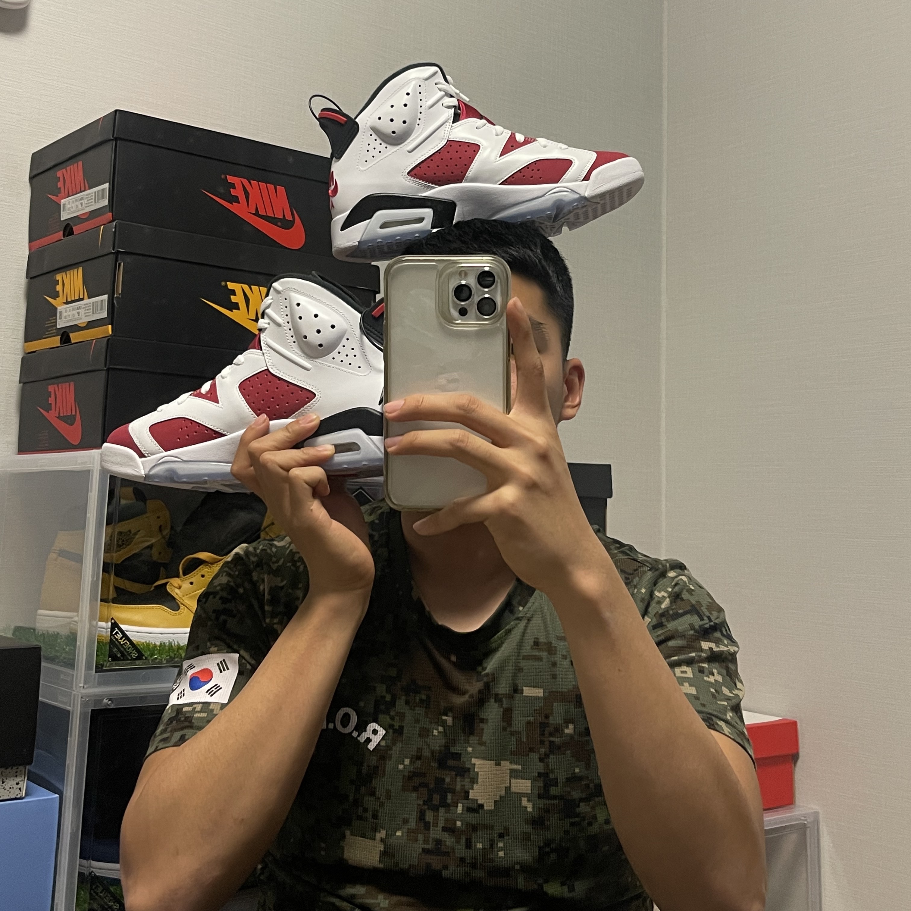 Jordan 6 Retro Carmine 2021 착용 스타일 - 2