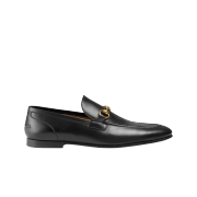 Gucci Jordaan Leather Loafers Black