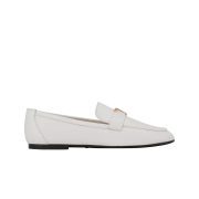(W) Tod's T Timeless Leather Loafers White
