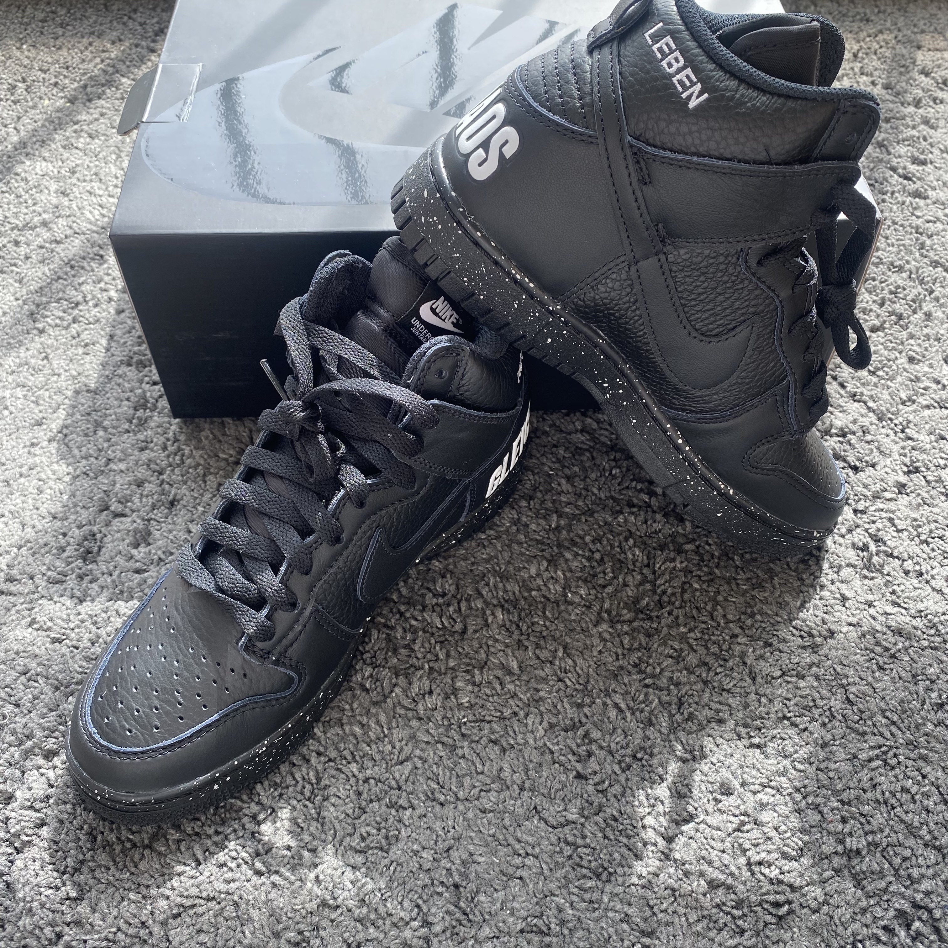 Nike x Undercover Dunk High 1985 Black 착용 스타일