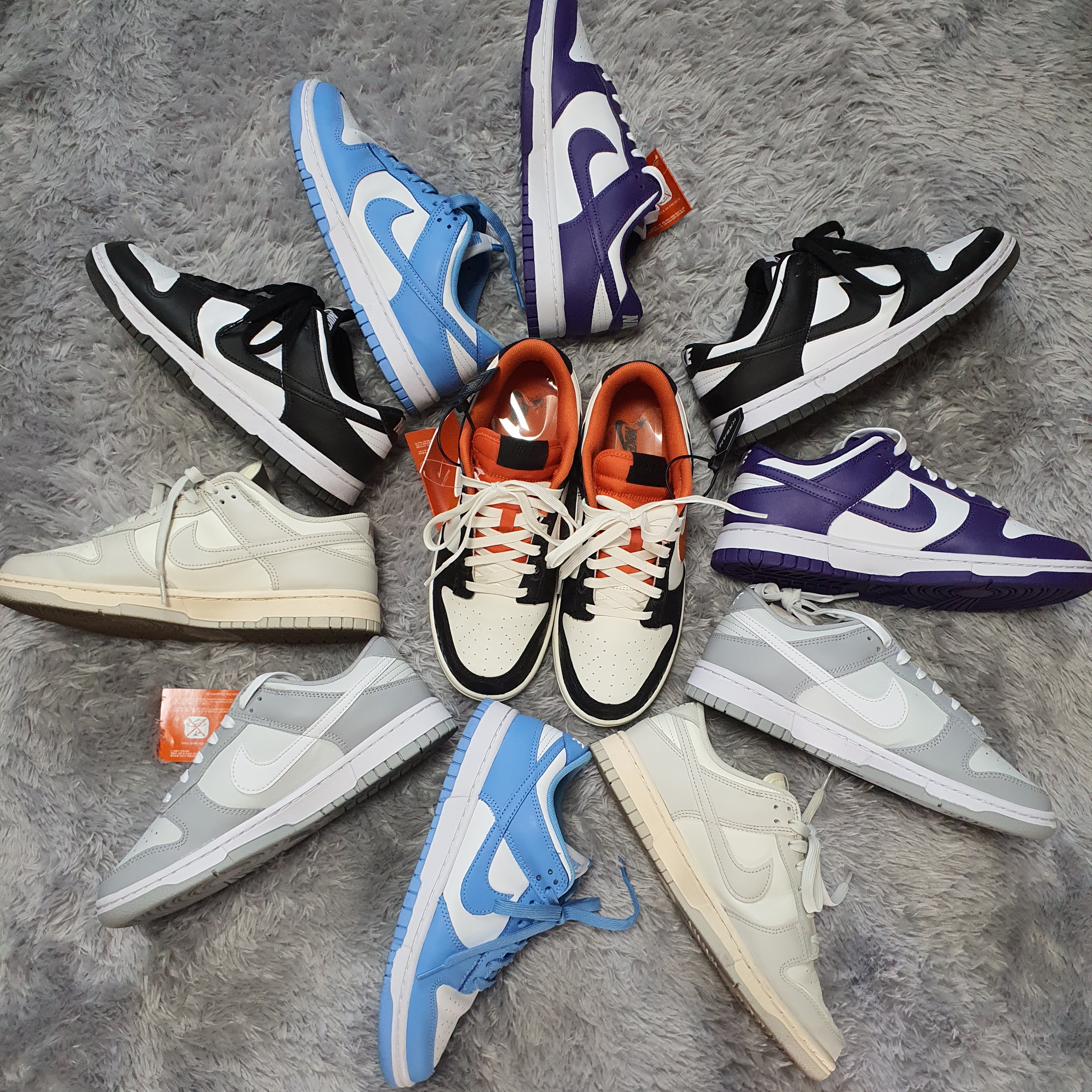 Nike Dunk Low Retro PRM Halloween, Nike Dunk Low Retro Championship Court Purple 착용 스타일
