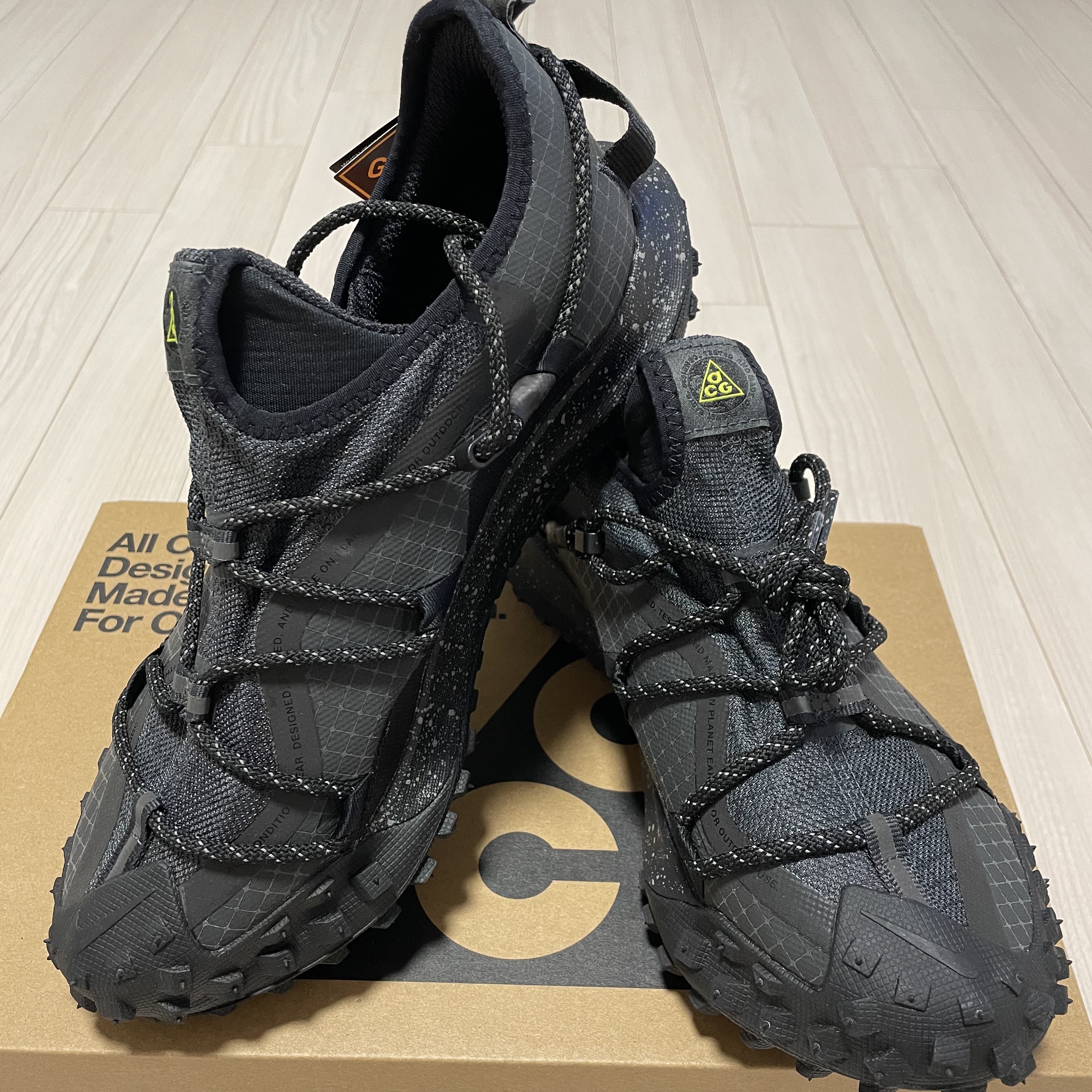 Nike ACG Mountain Fly Low Gore-Tex SE Dark Smoke Grey 착용 스타일 - 1