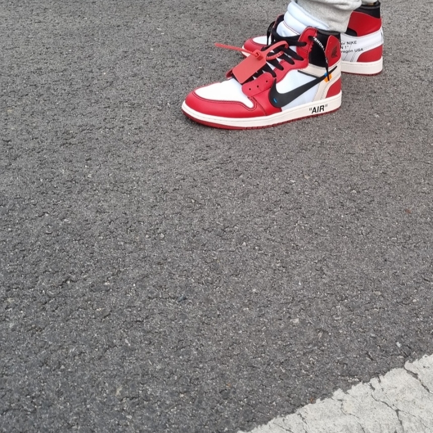 Jordan 1 x Off-White Retro High Chicago The Ten 착용 스타일