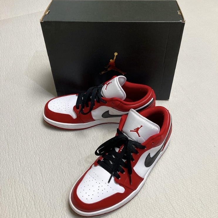 Jordan 1 Low Gym Red White 착용 스타일