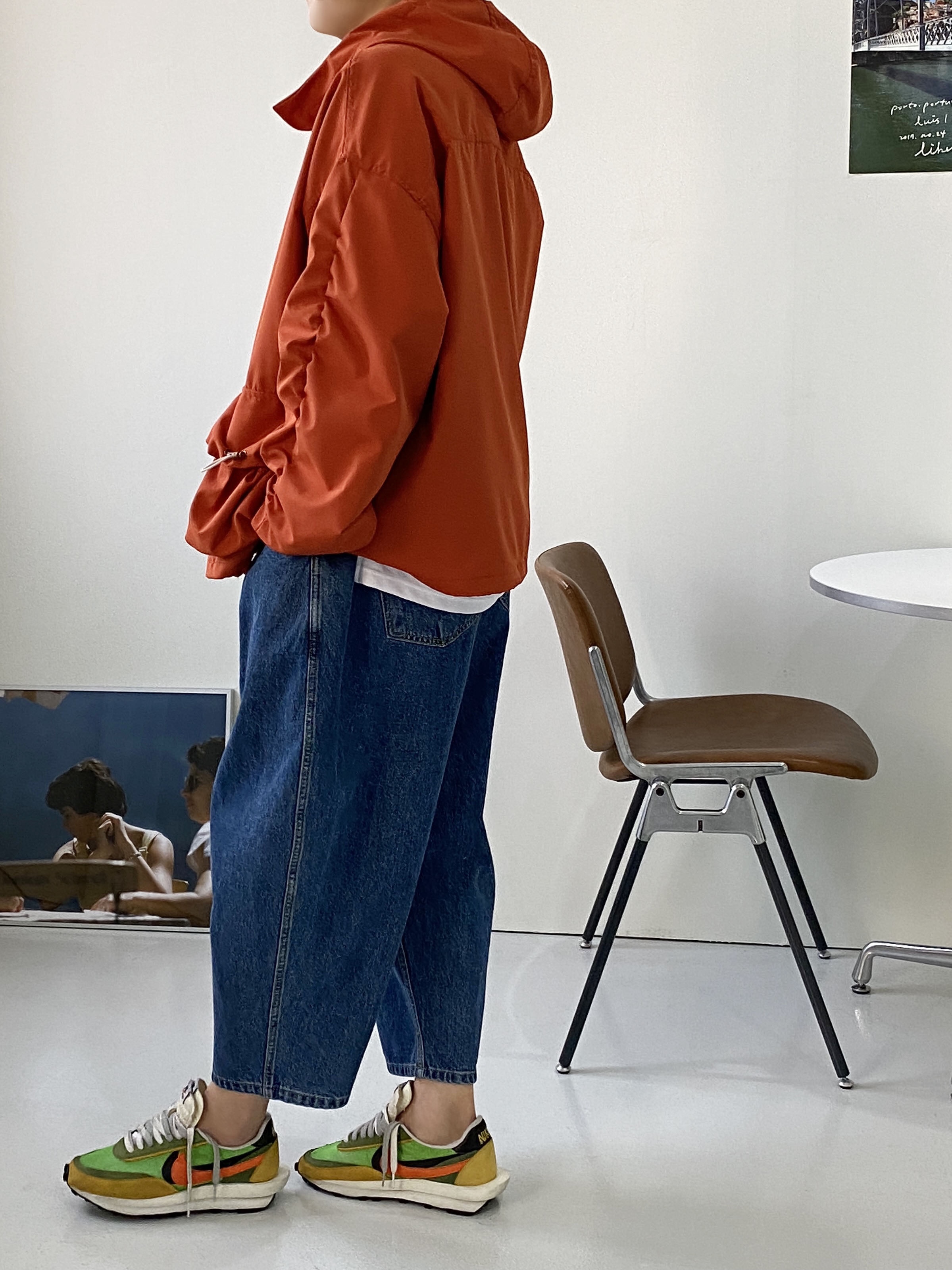 Nike x Sacai LDWaffle Green Multi 착용 스타일 - 2