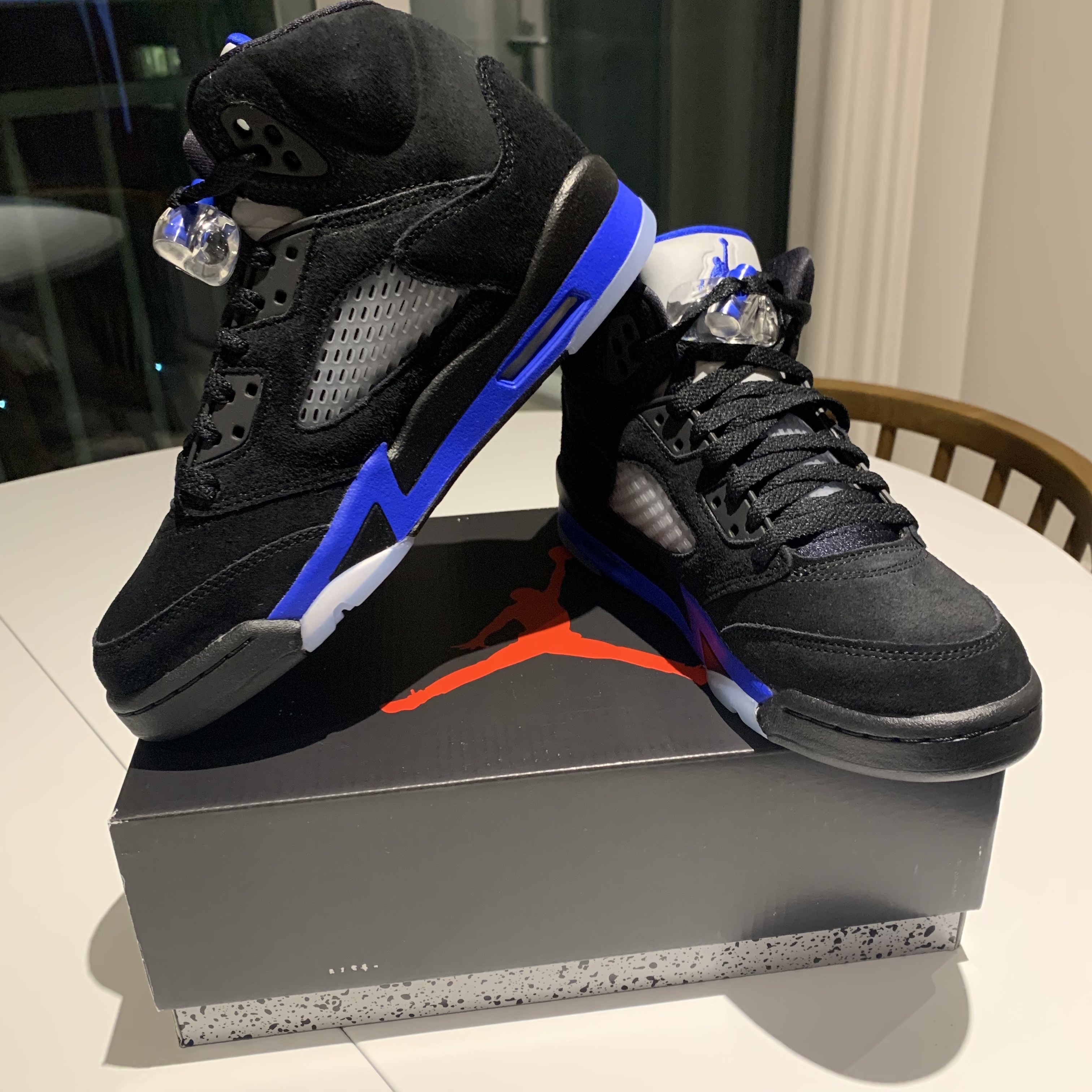 (GS) Jordan 5 Retro Racer Blue 착용 스타일 - 4