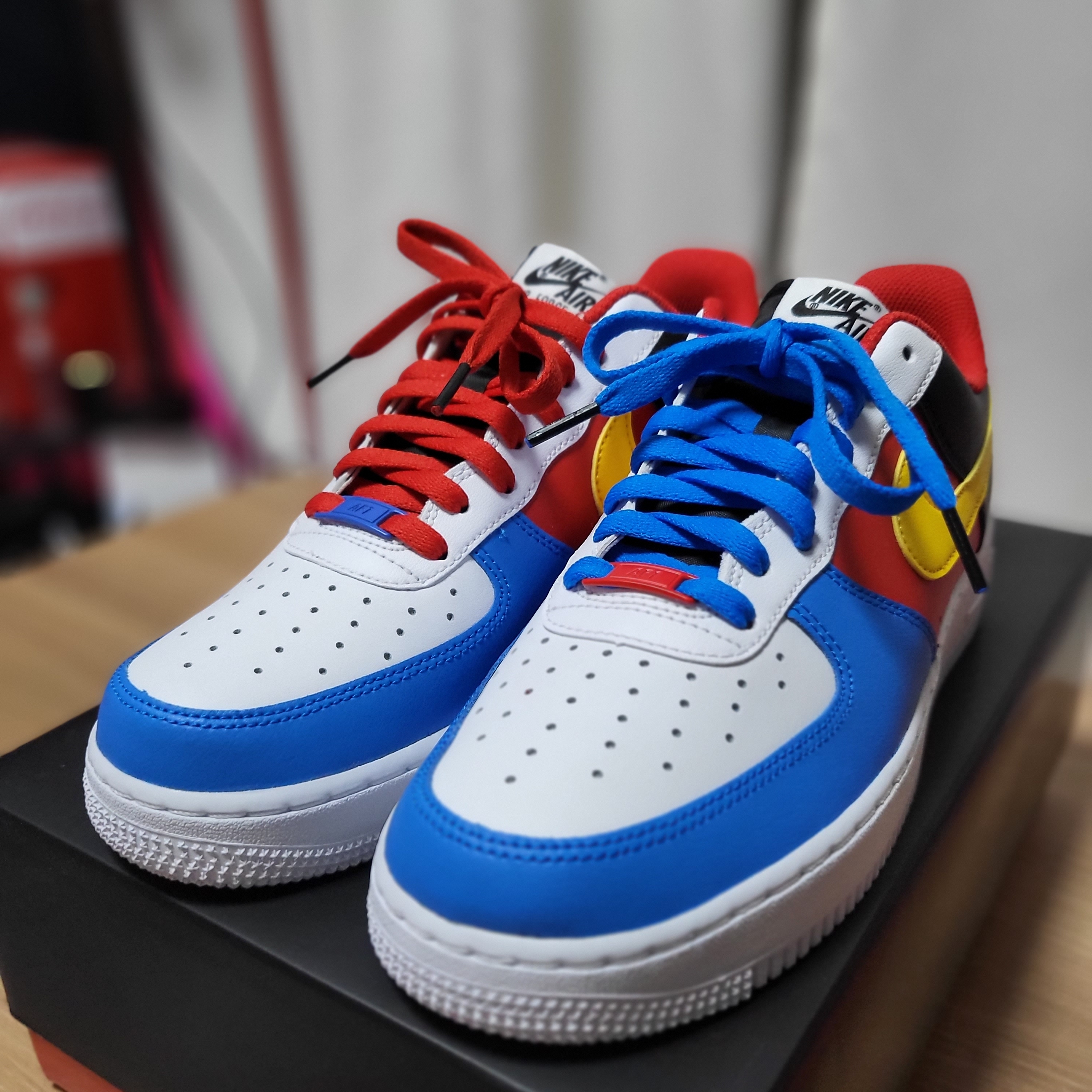 Nike x UNO Air Force 1 '07 QS White Yellow Zest 착용 스타일