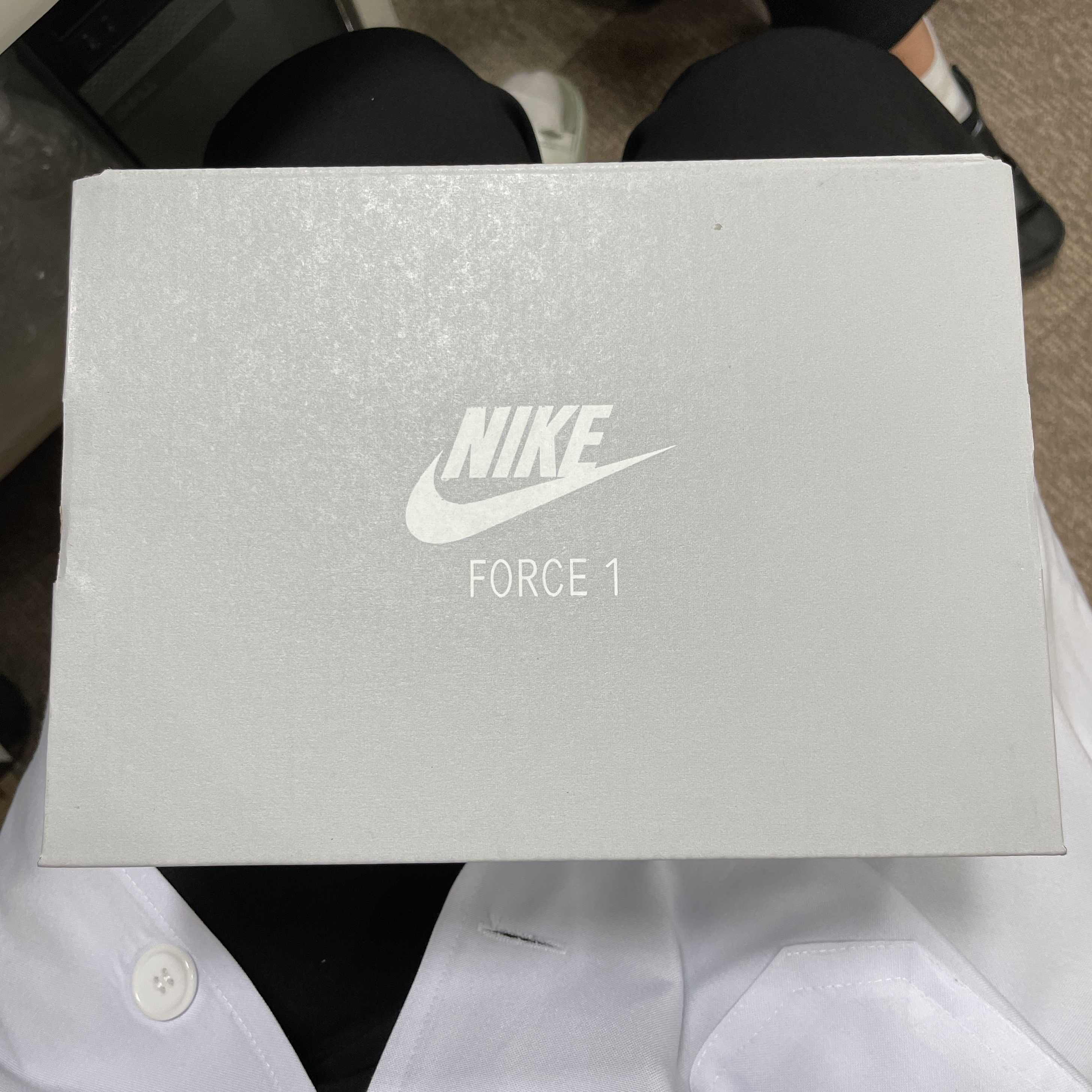 (TD) Nike Force 1 LE White 착용 스타일 - 1