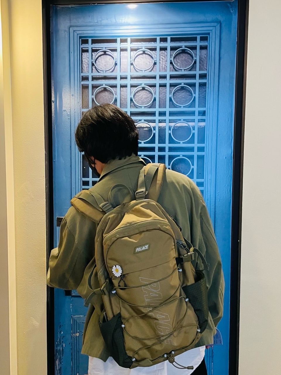 Nike Air Force 1/1 Cosmic Clay, Palace Ballistic Backpack Gold - 20FW 착용 스타일 - 2