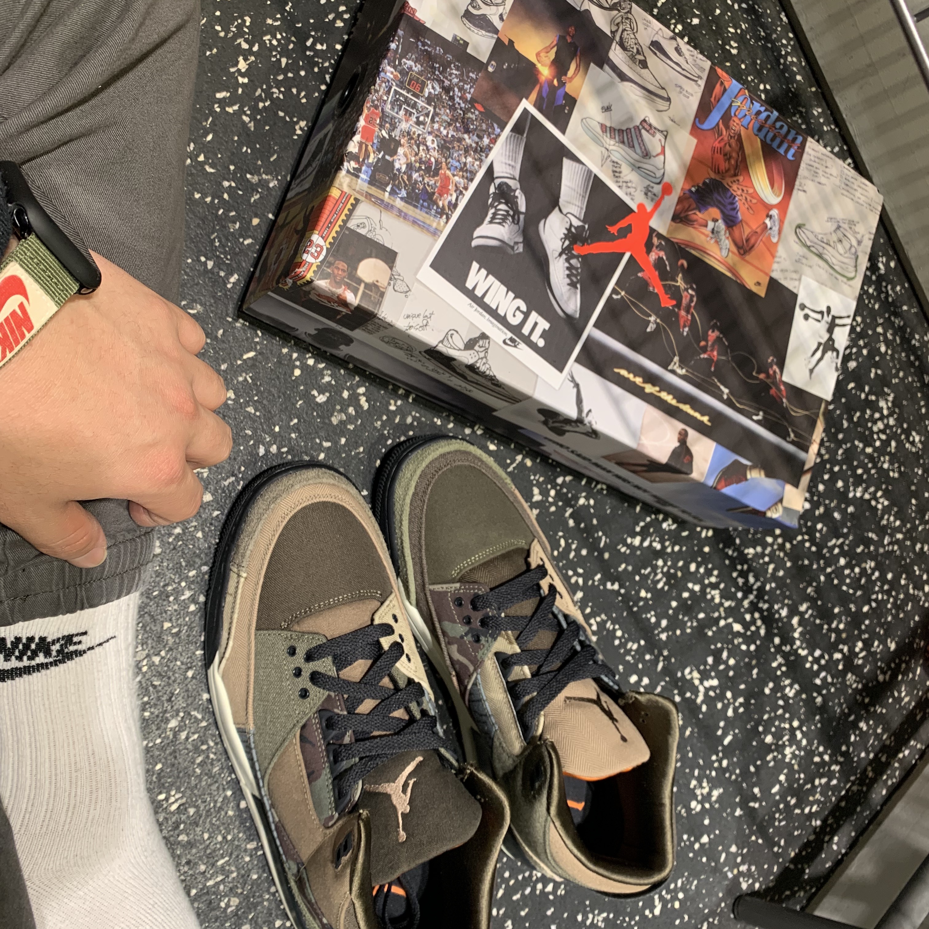 Jordan 3 Retro SE Patchwork 착용 스타일 - 2