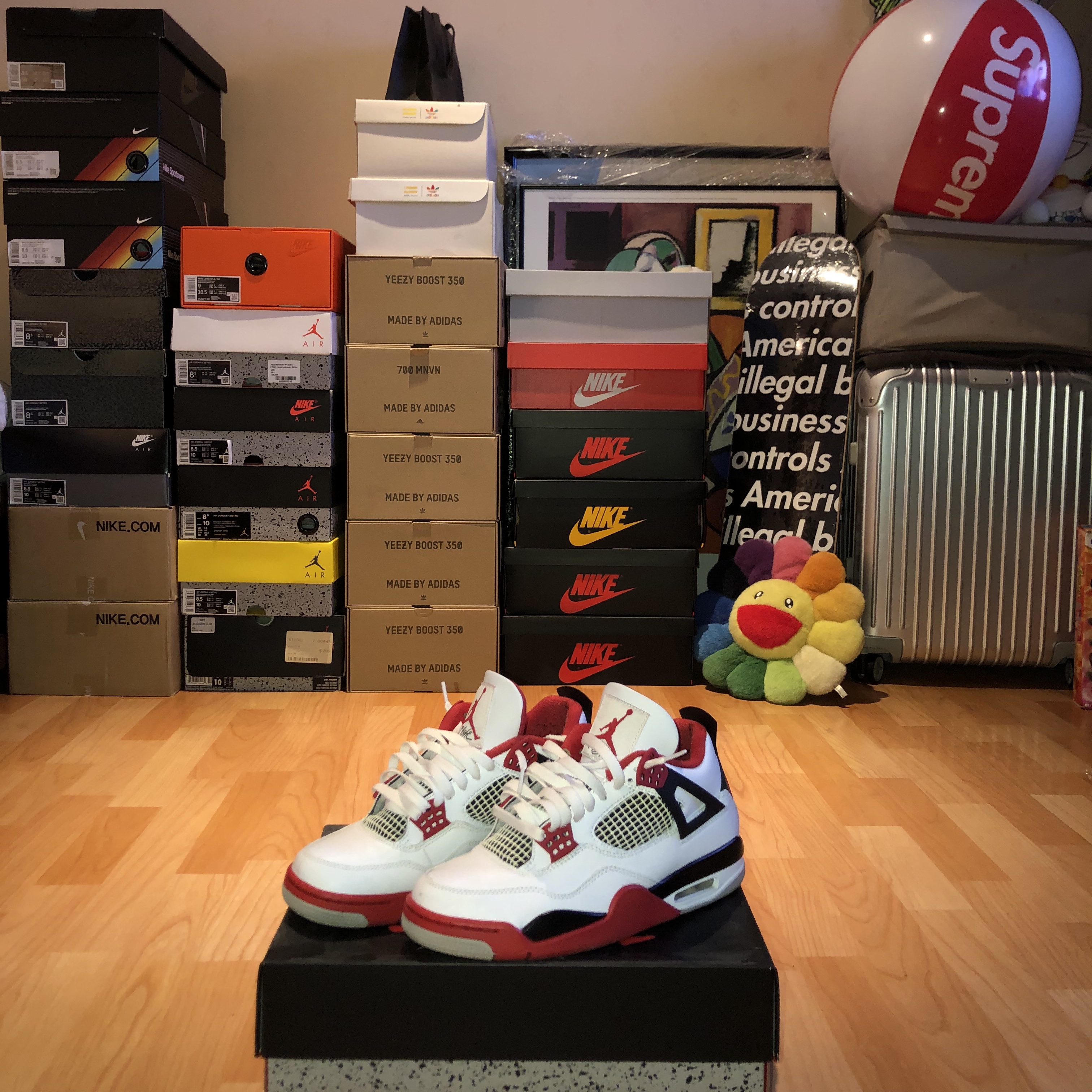 Jordan 4 Retro OG Fire Red 2020 착용 스타일