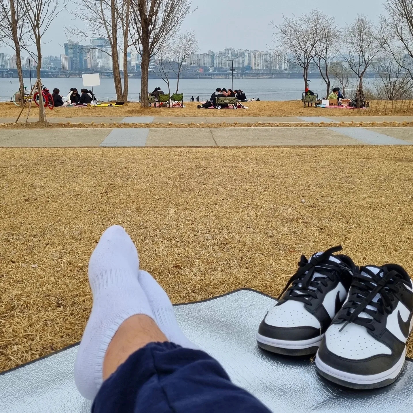 Nike Dunk Low Retro Black 착용 스타일