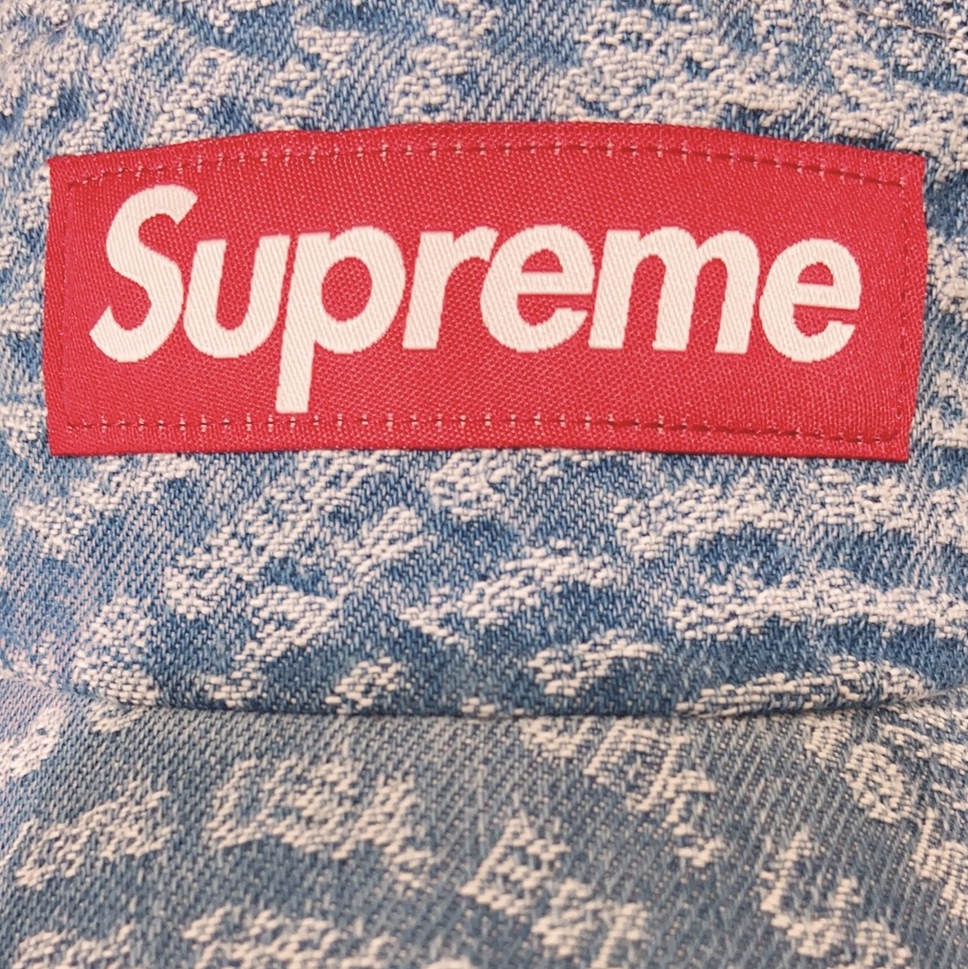 Supreme Circles Jacquard Denim Camp Cap Blue - 21FW 착용 스타일