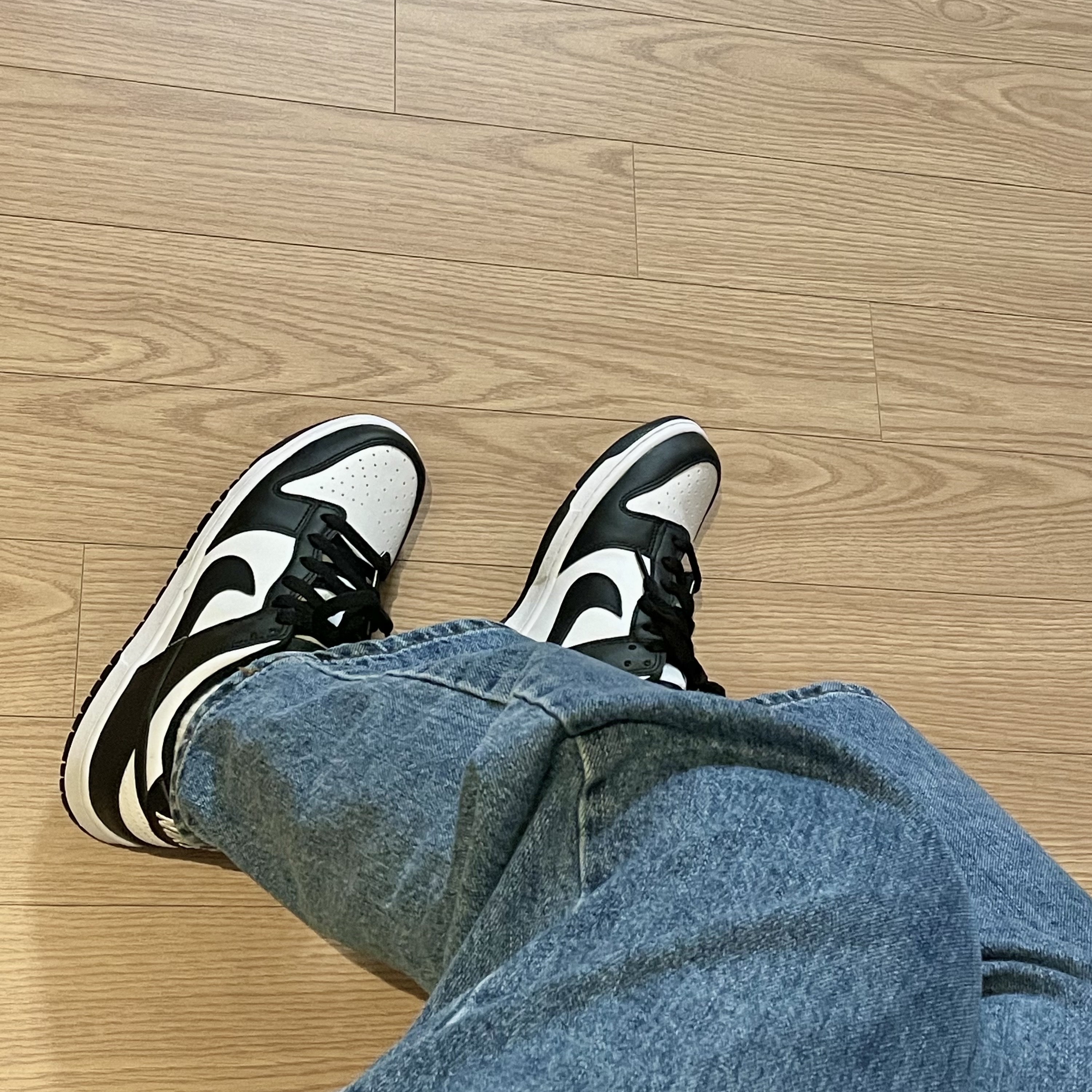 (GS) Nike Dunk Low Black, (W) Nike Dunk Low Black 착용 스타일