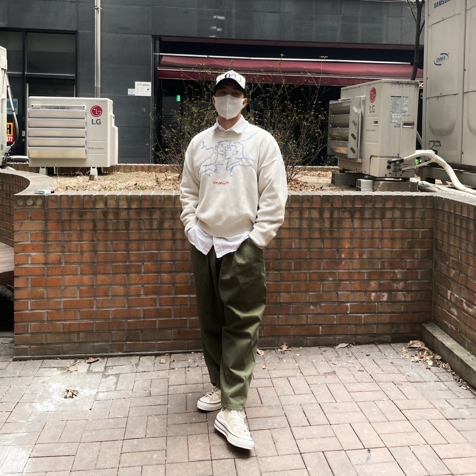 Converse x Kim Jones Chuck 70 Utility Wave High Natural Ivory 착용 스타일 - 1