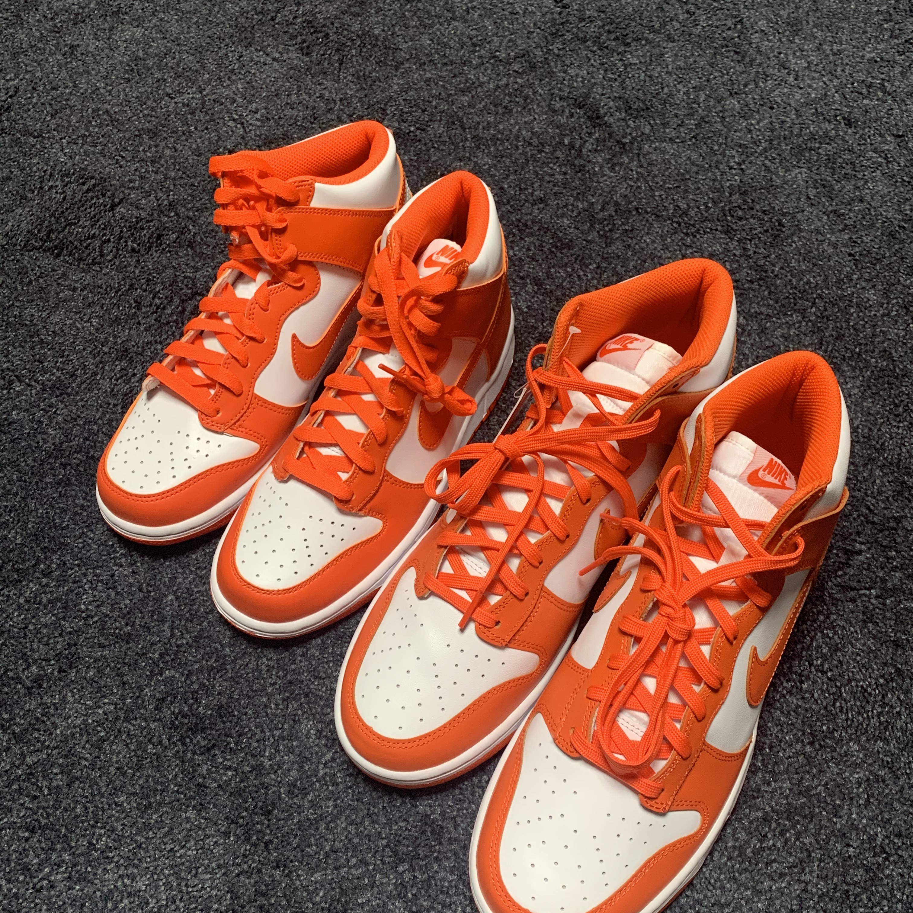 Nike Dunk High Retro Orange Blaze 착용 스타일