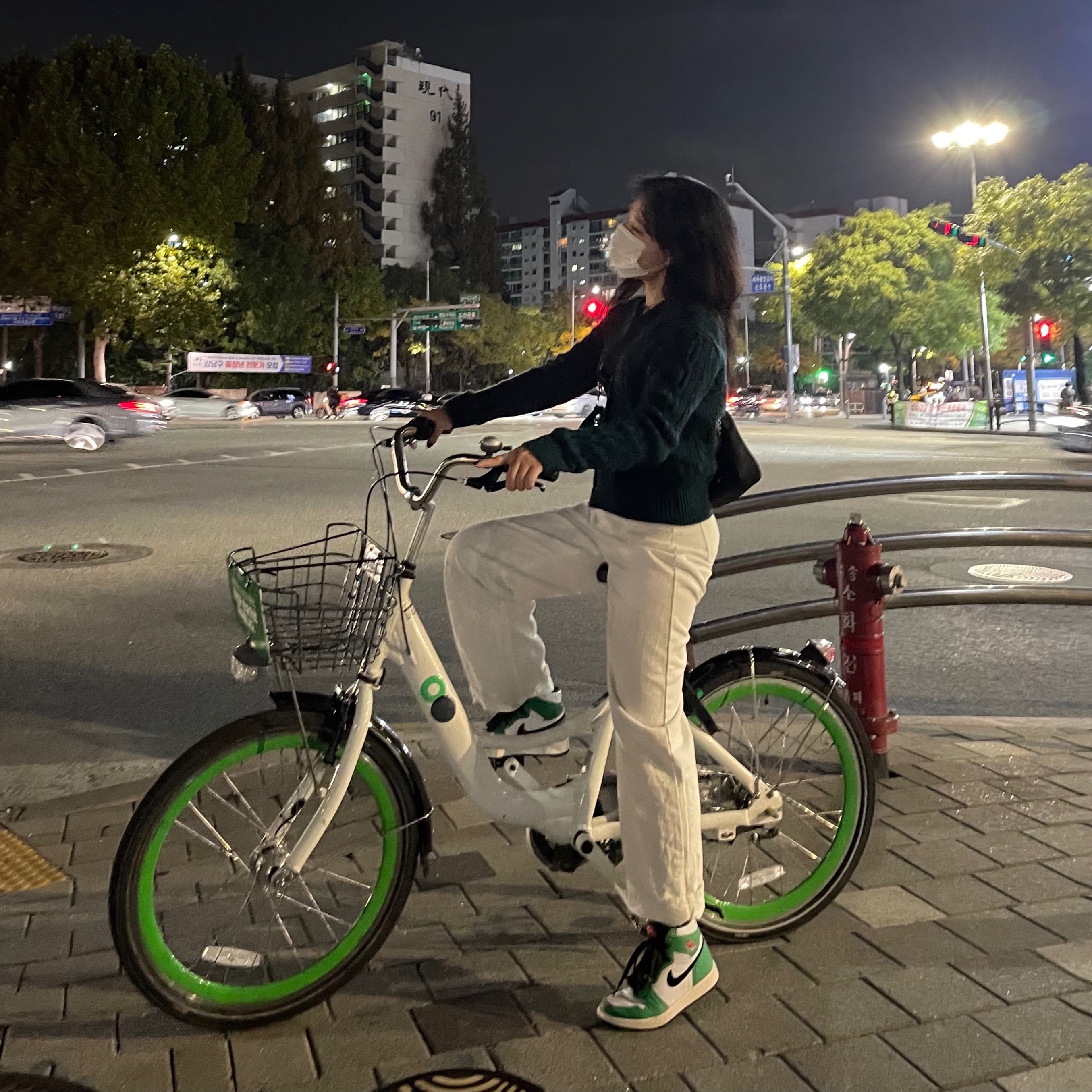 (W) Jordan 1 Retro High OG Lucky Green 착용 스타일