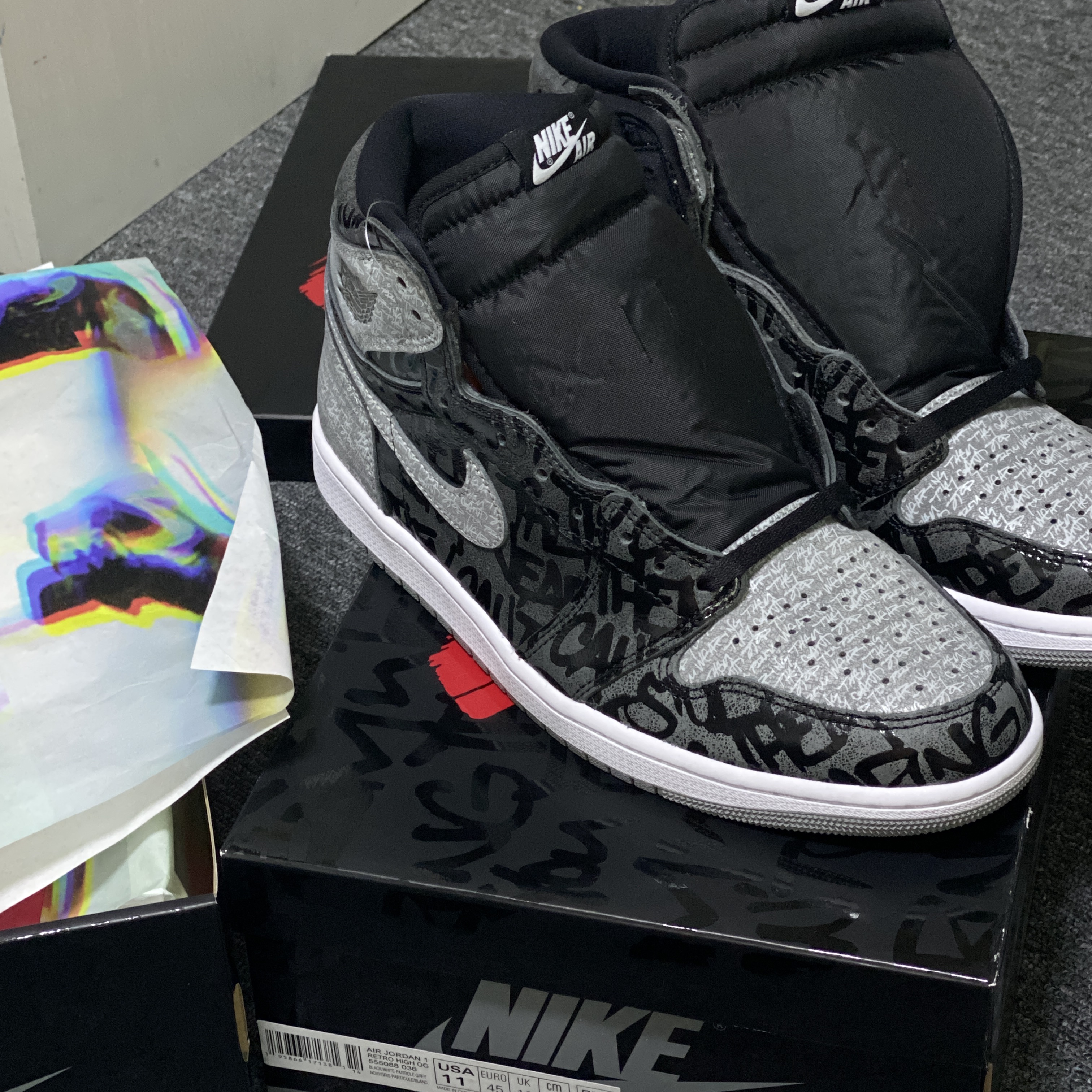 Jordan 1 Retro High OG Rebellionaire 착용 스타일 - 1