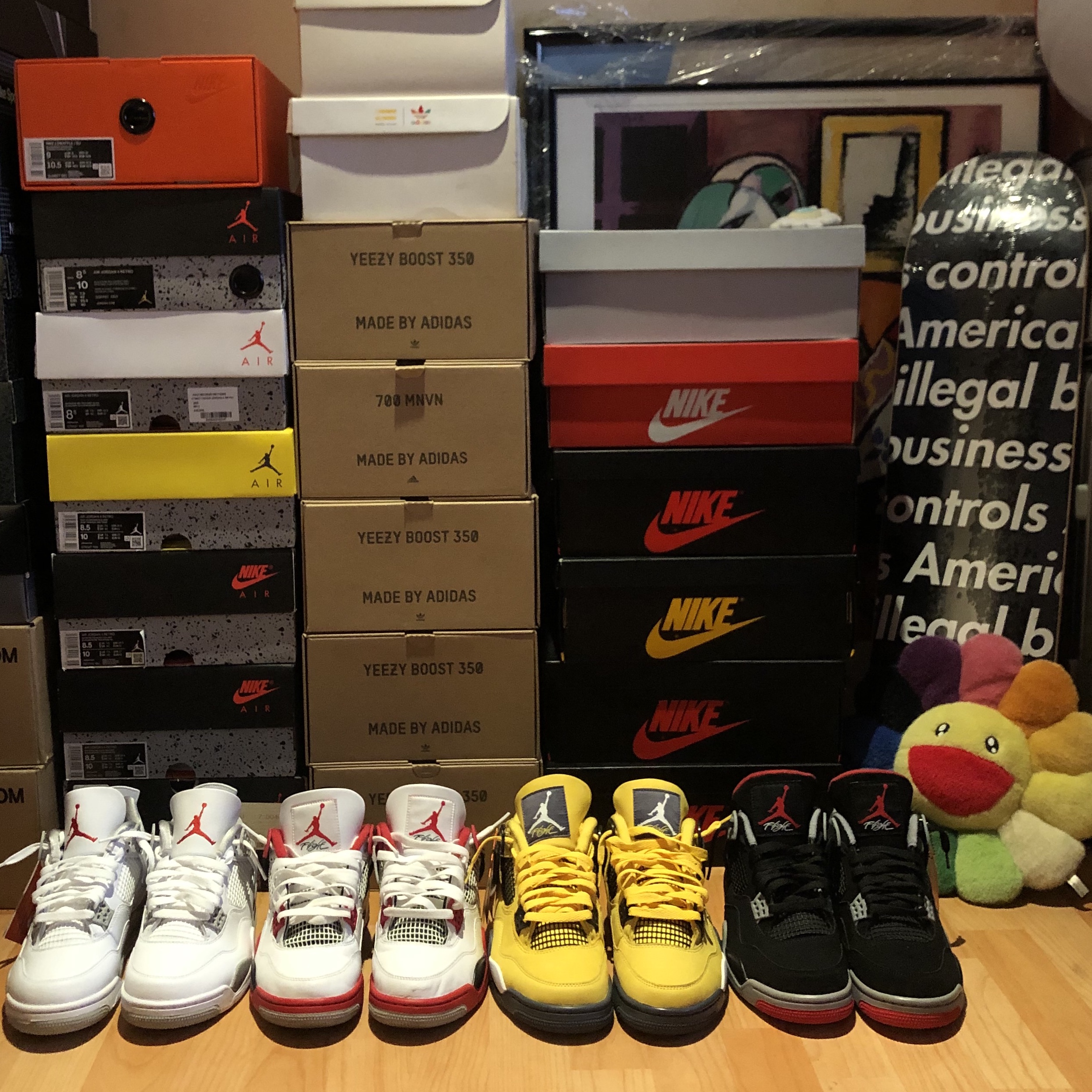 Jordan 4 Retro Tech White, Jordan 4 Retro OG Fire Red 2020 착용 스타일