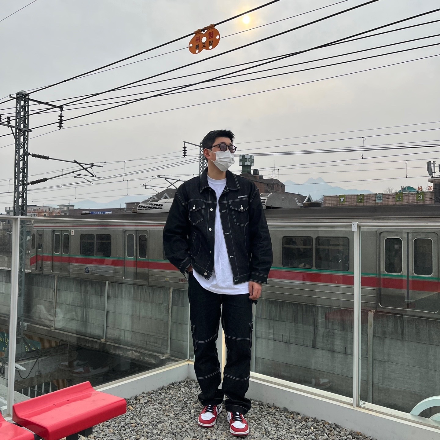 Jordan 1 Low Golf Chicago 착용 스타일 - 1