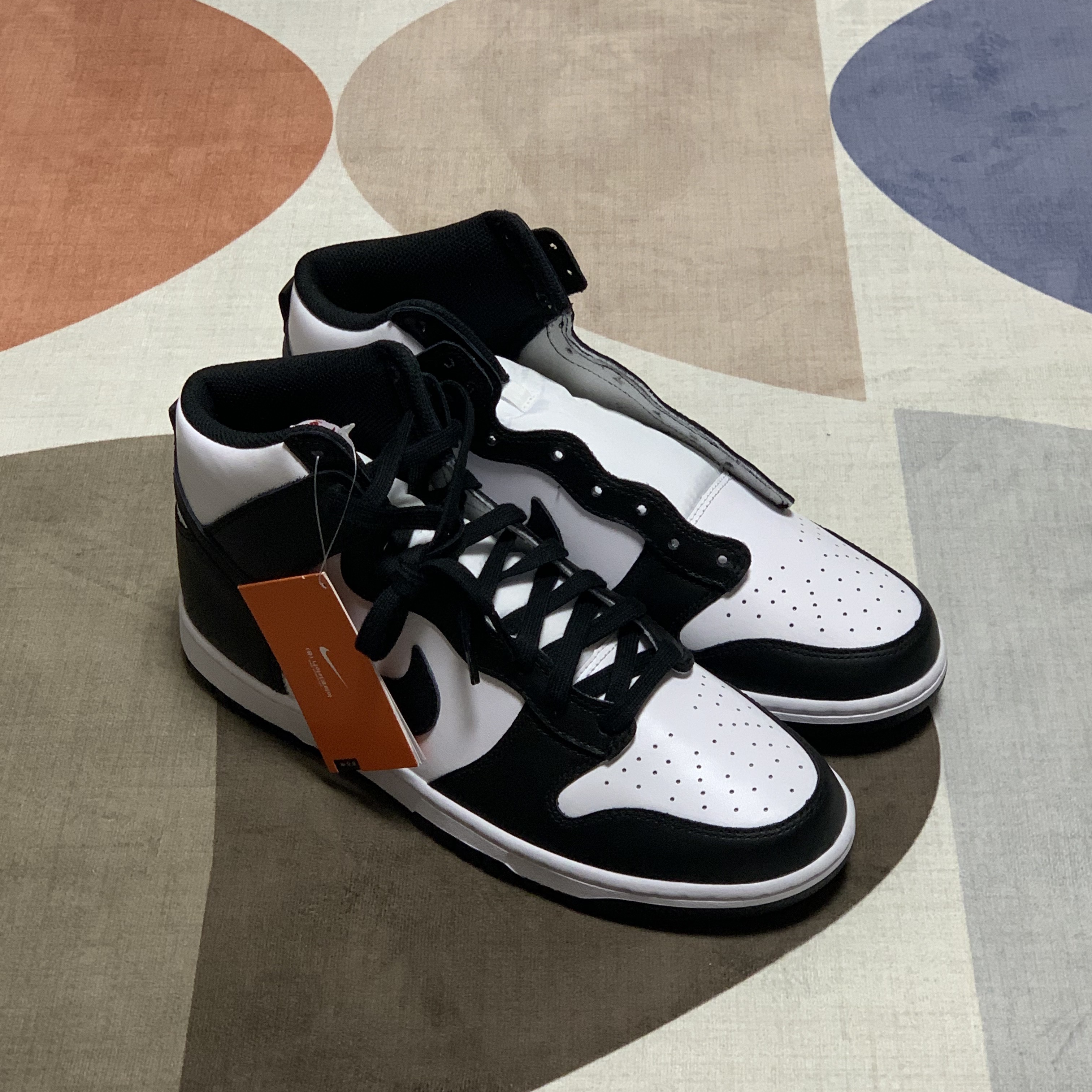 Nike Dunk High Retro Championship Navy 착용 스타일 - 1