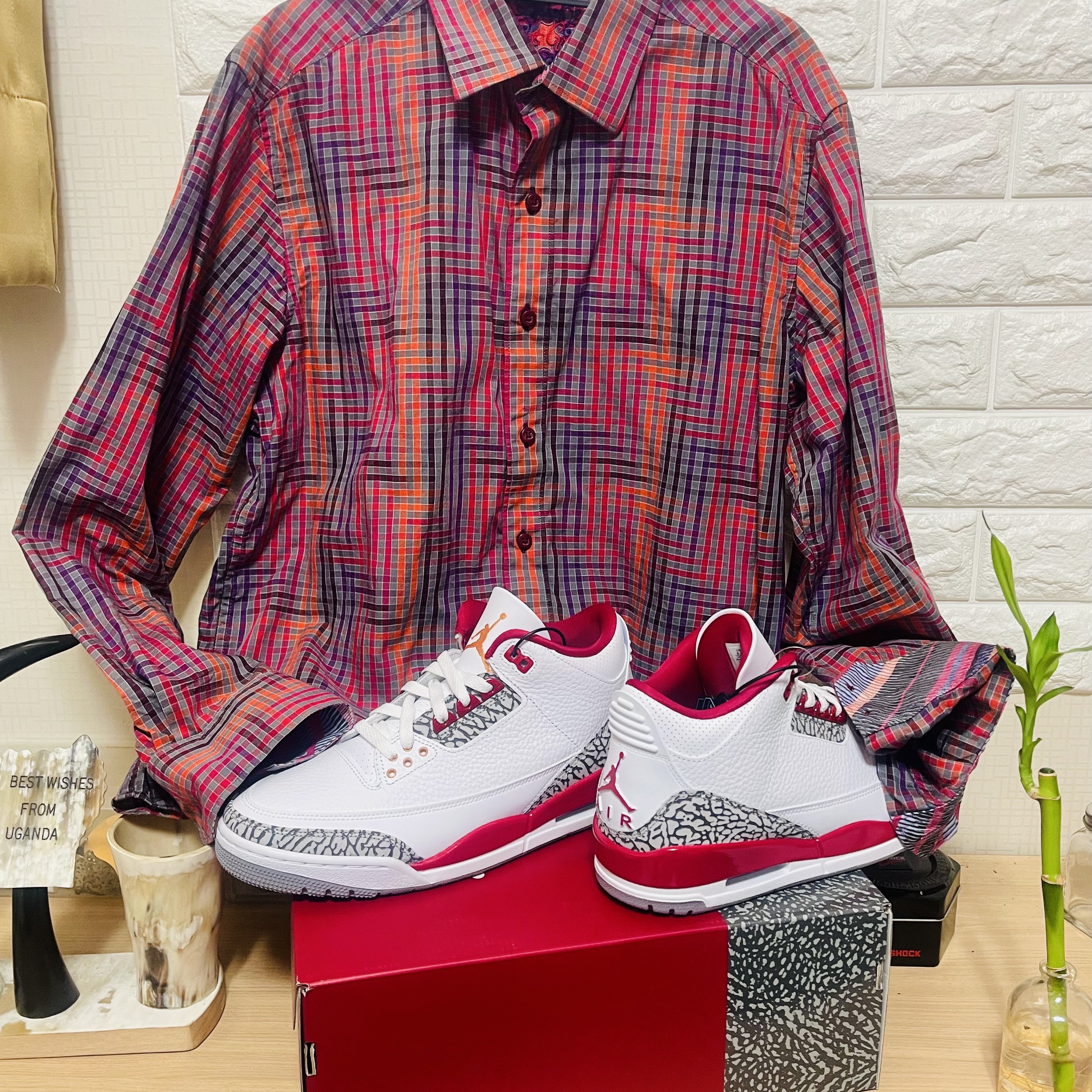 Jordan 3 Retro Cardinal Red 착용 스타일 - 3