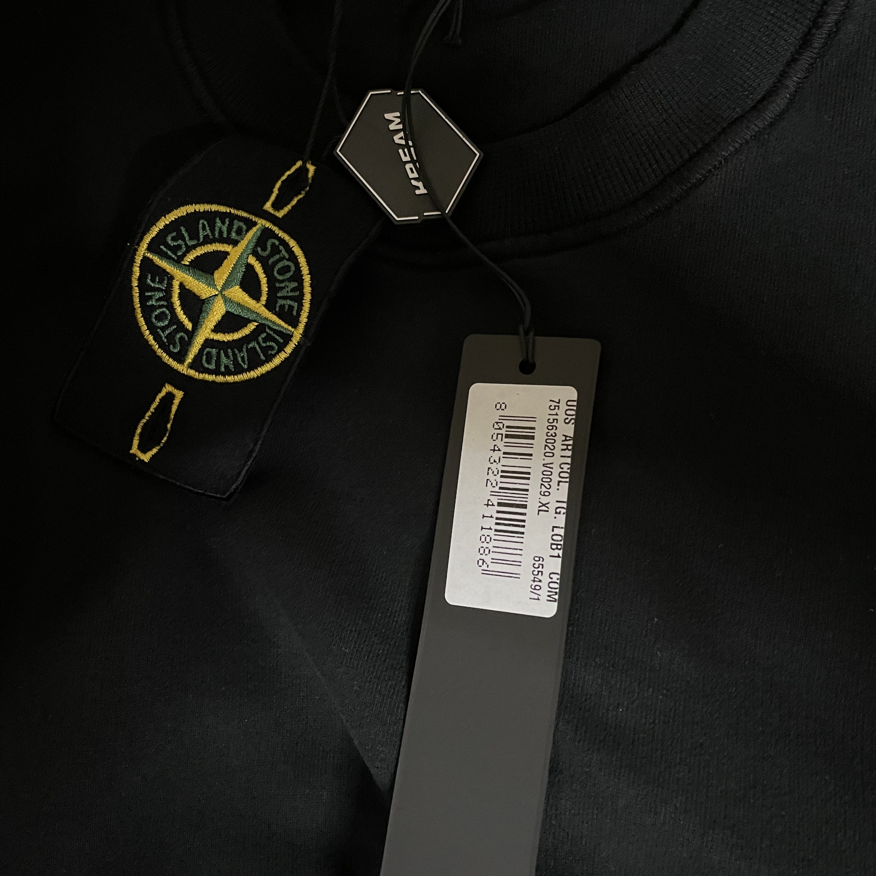 Stone Island 63020 Crewneck Sweatshirt Black - 21FW 착용 스타일