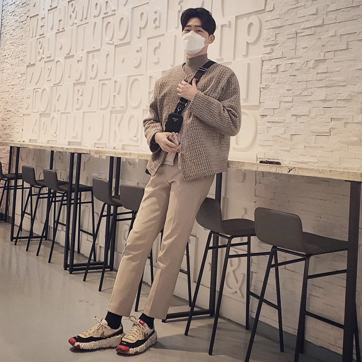 Nike x Undercover Overbreak Sail Gold 착용 스타일