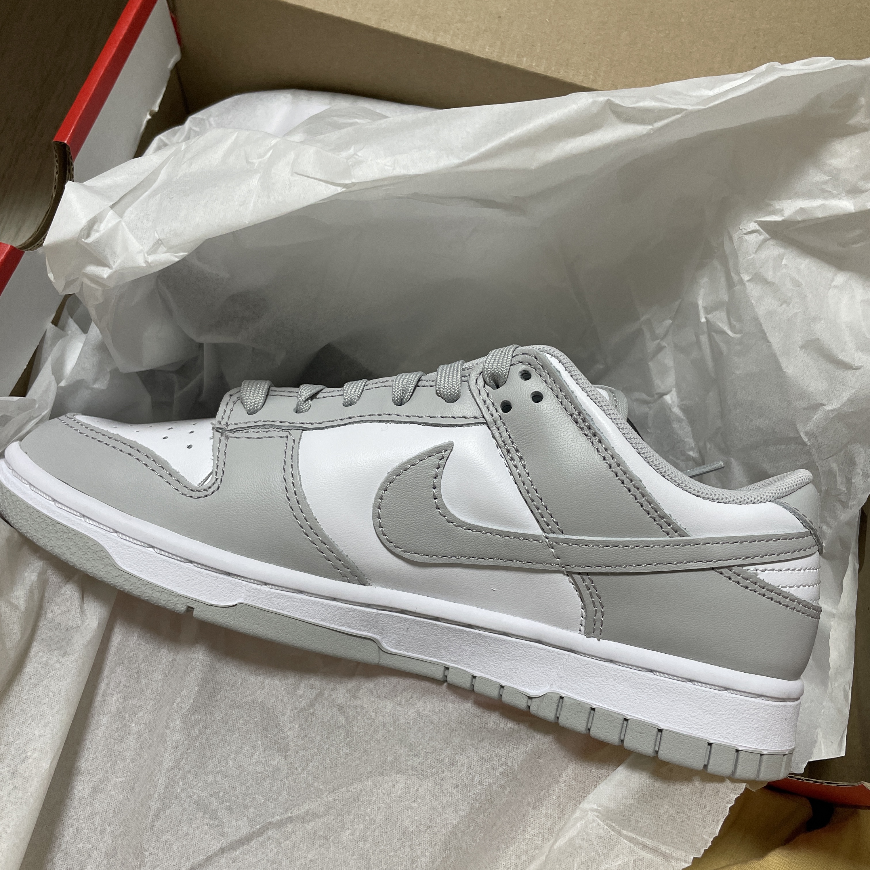 Nike Dunk Low Retro Grey Fog 착용 스타일 - 2