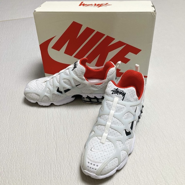 Nike x Stussy Air Zoom Spiridon Kukini White 착용 스타일