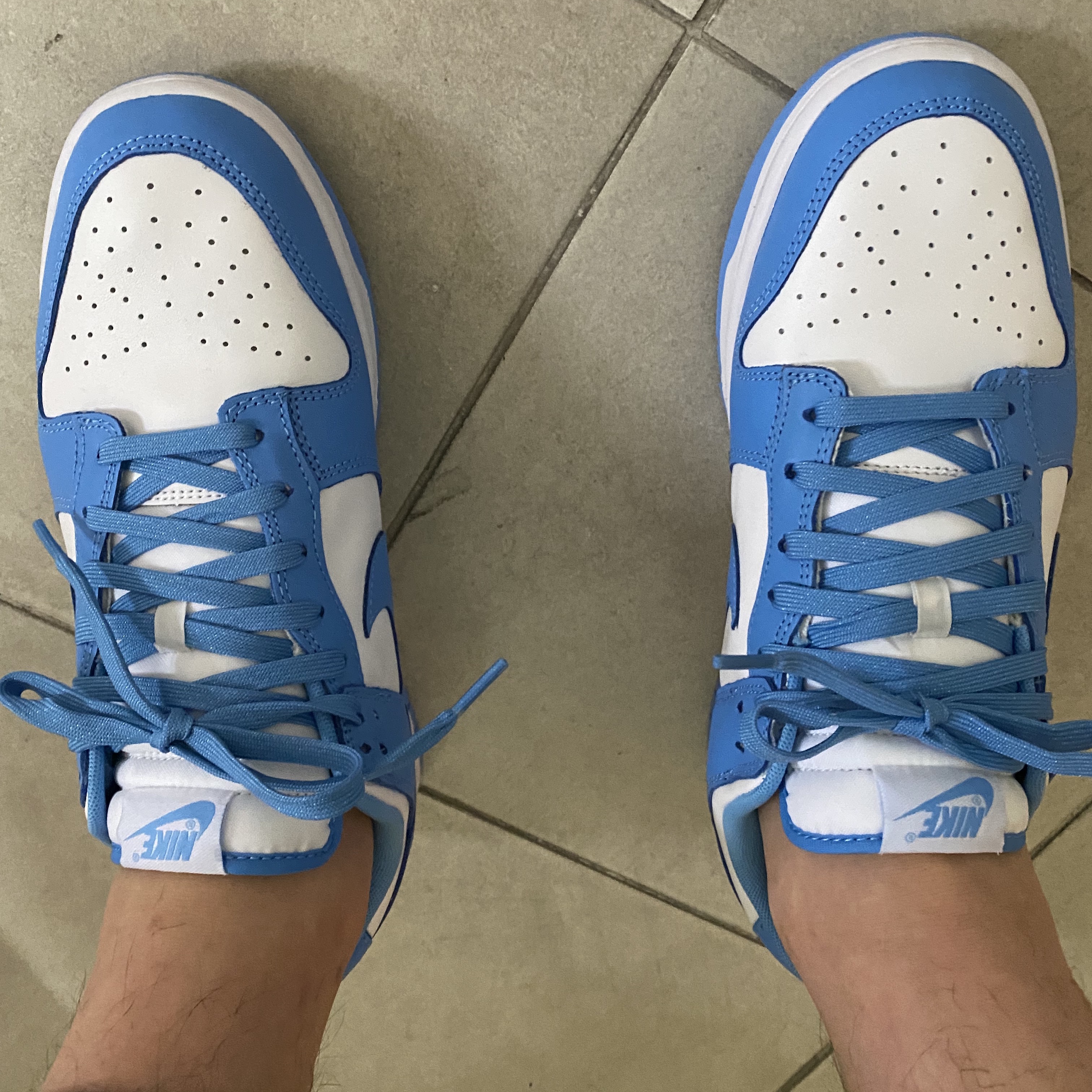 Nike Dunk Low Retro University Blue 착용 스타일