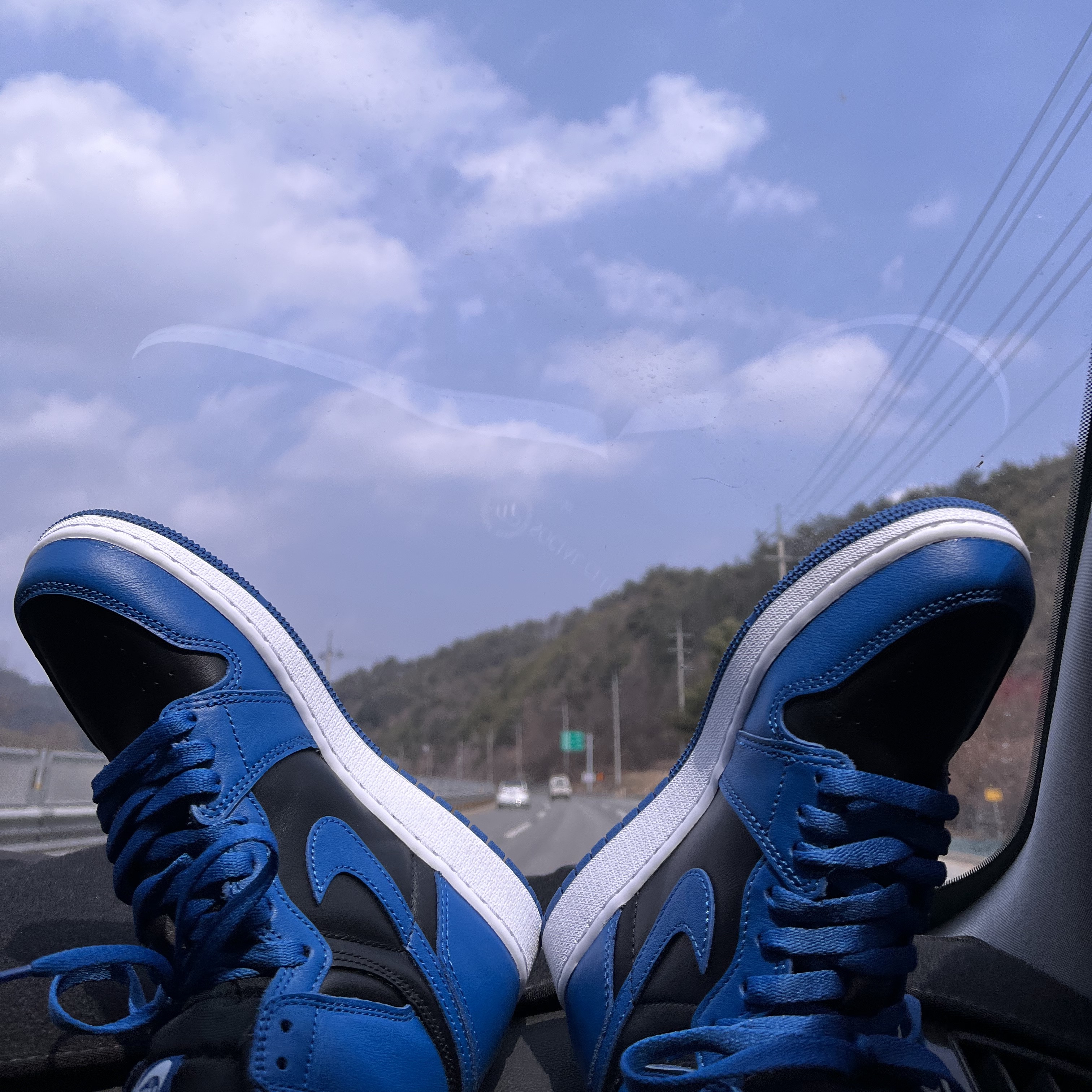 (GS) Jordan 1 Retro High OG Dark Marina Blue 착용 스타일