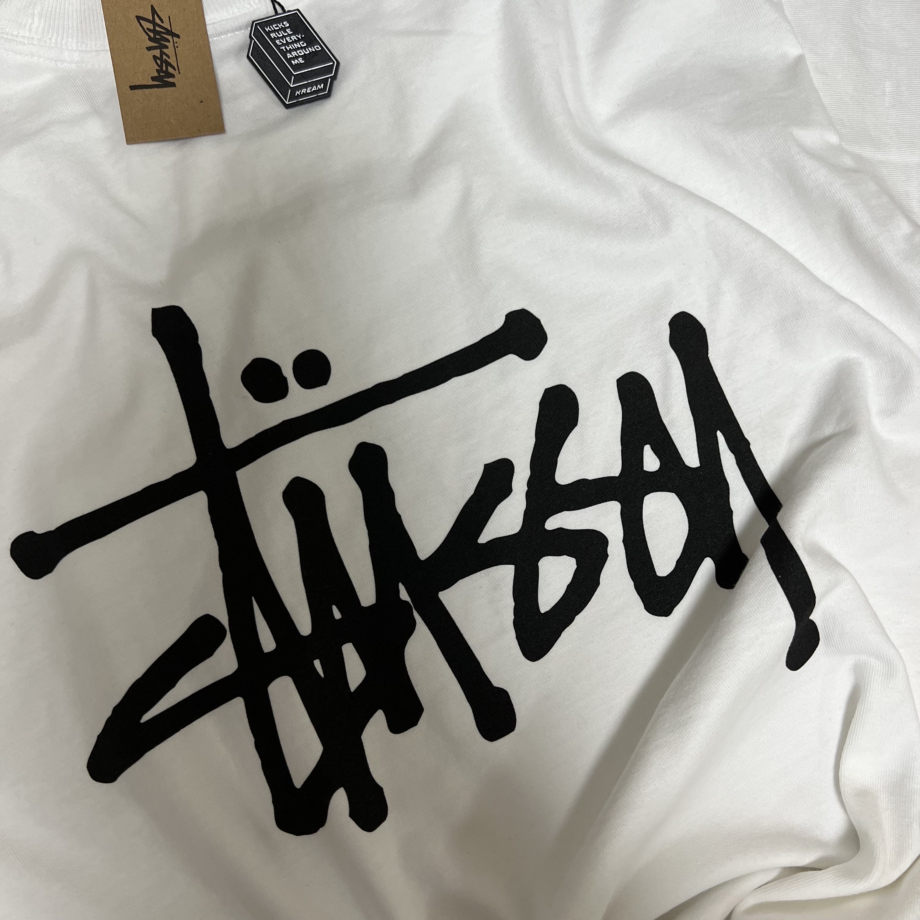 Stussy Basic Stussy T-Shirt White 2022 착용 스타일