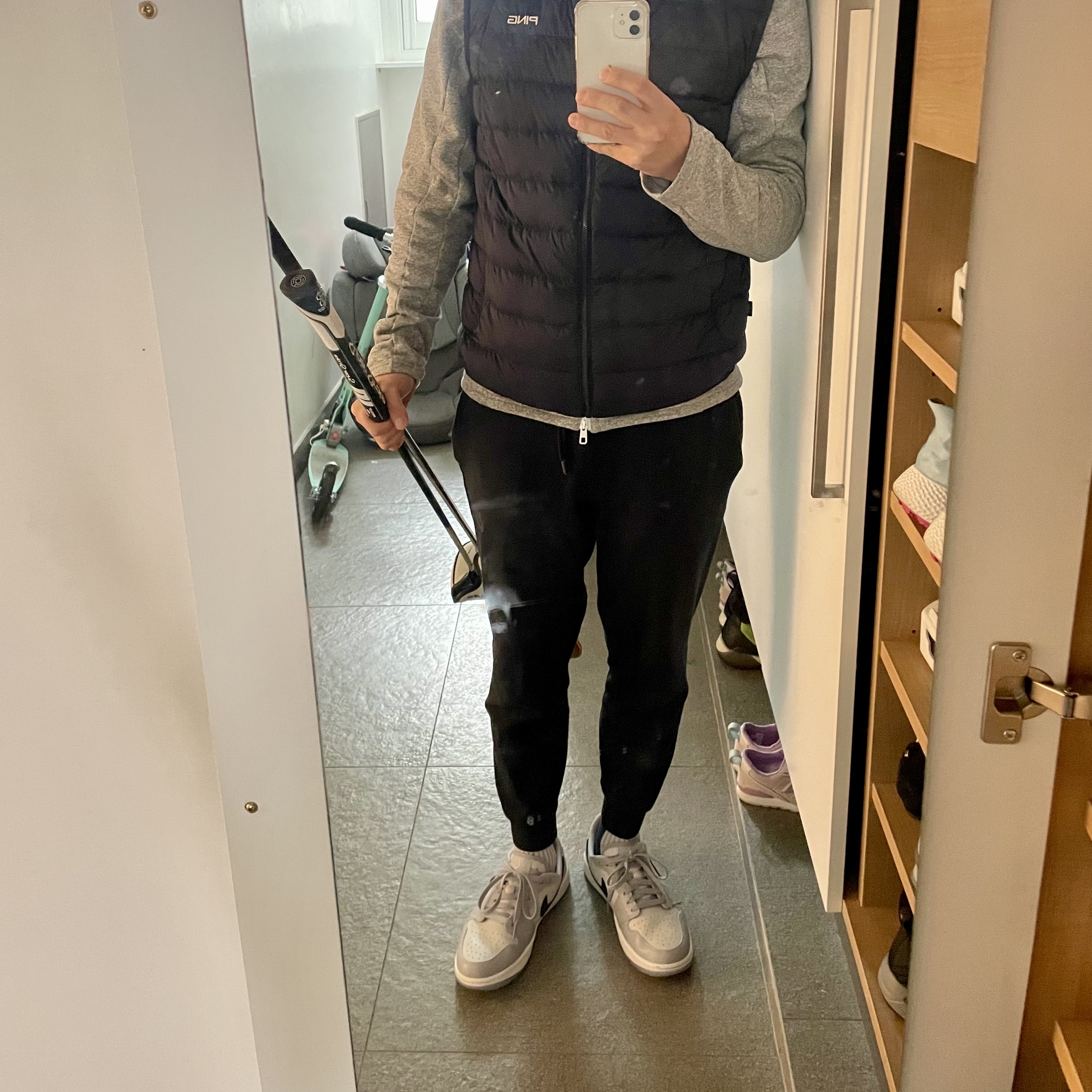 Jordan 1 Low Golf Wolf Grey 착용 스타일
