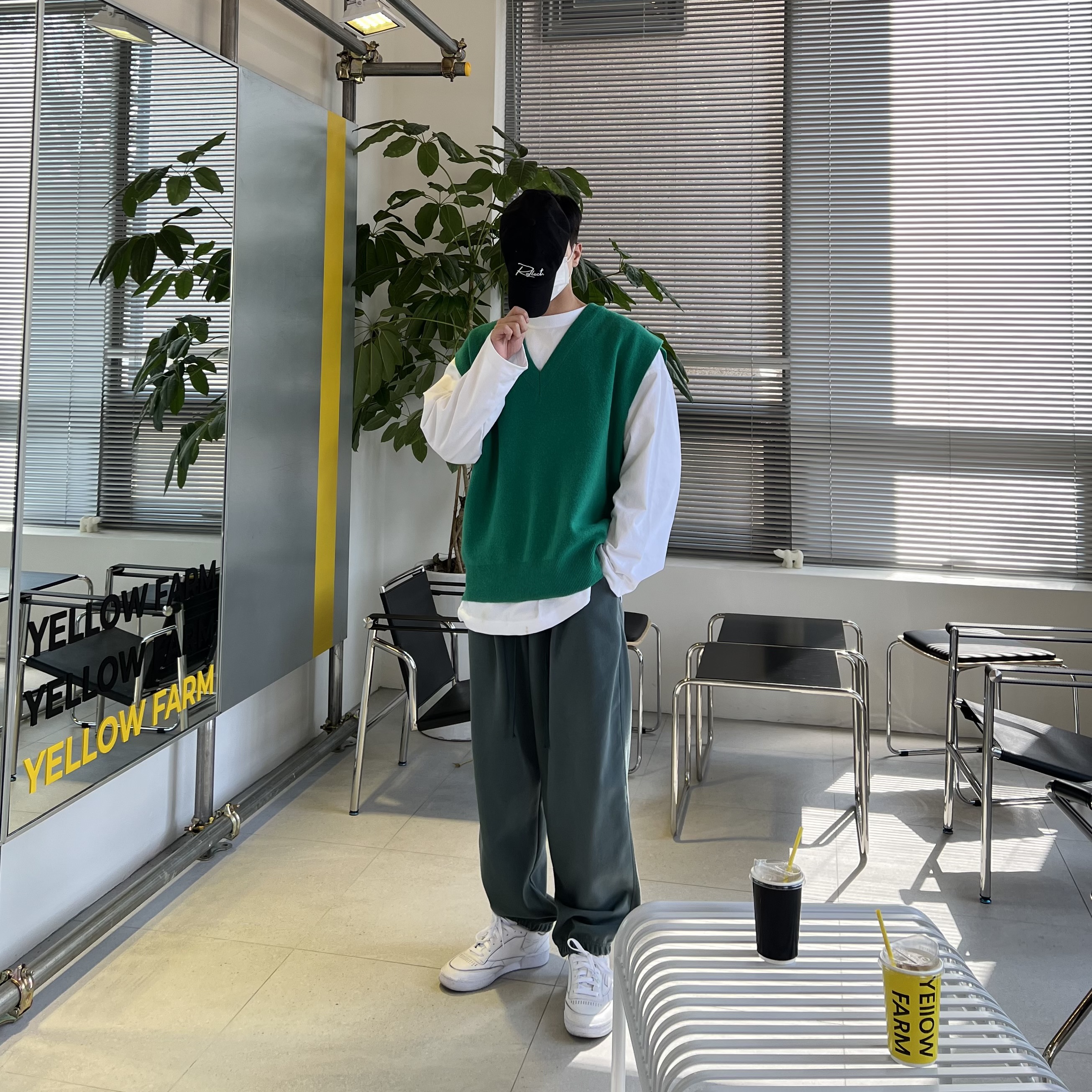 Reebok x Maison Margiela Club C TL White 착용 스타일 - 1
