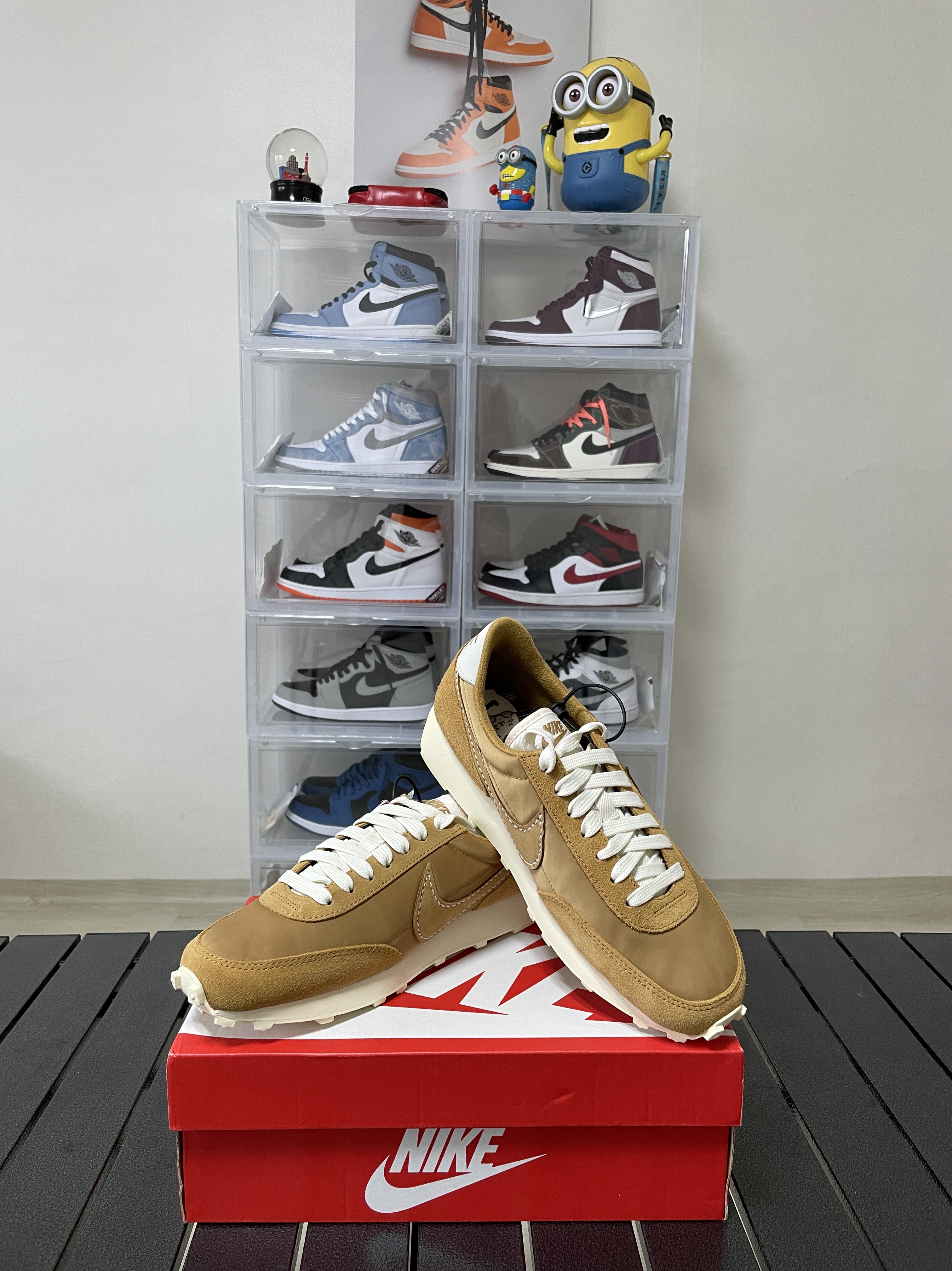 (W) Nike Daybreak Wheat Pale Ivory 착용 스타일