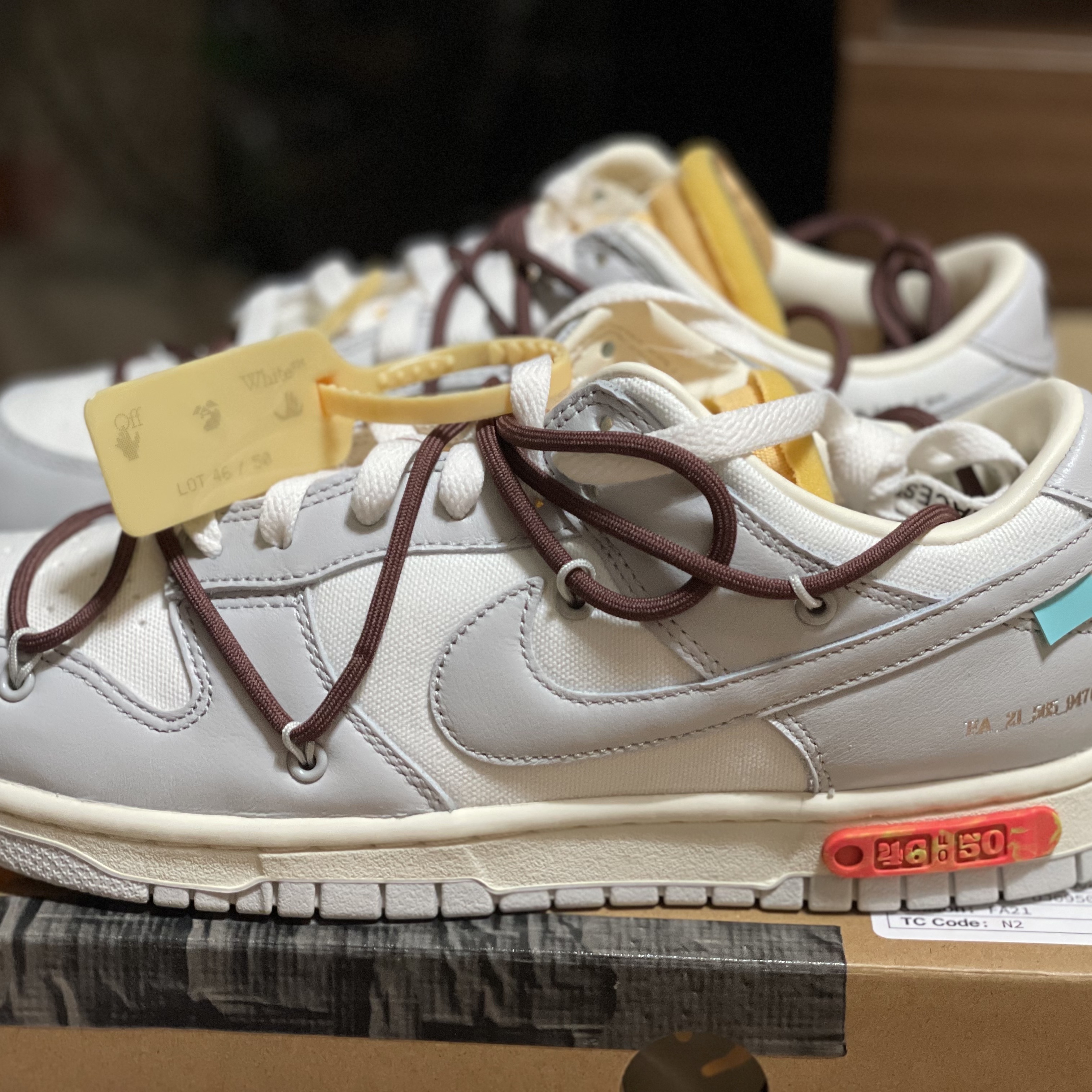 Nike x Off-White Dunk Low The 50 - Lot 46 착용 스타일
