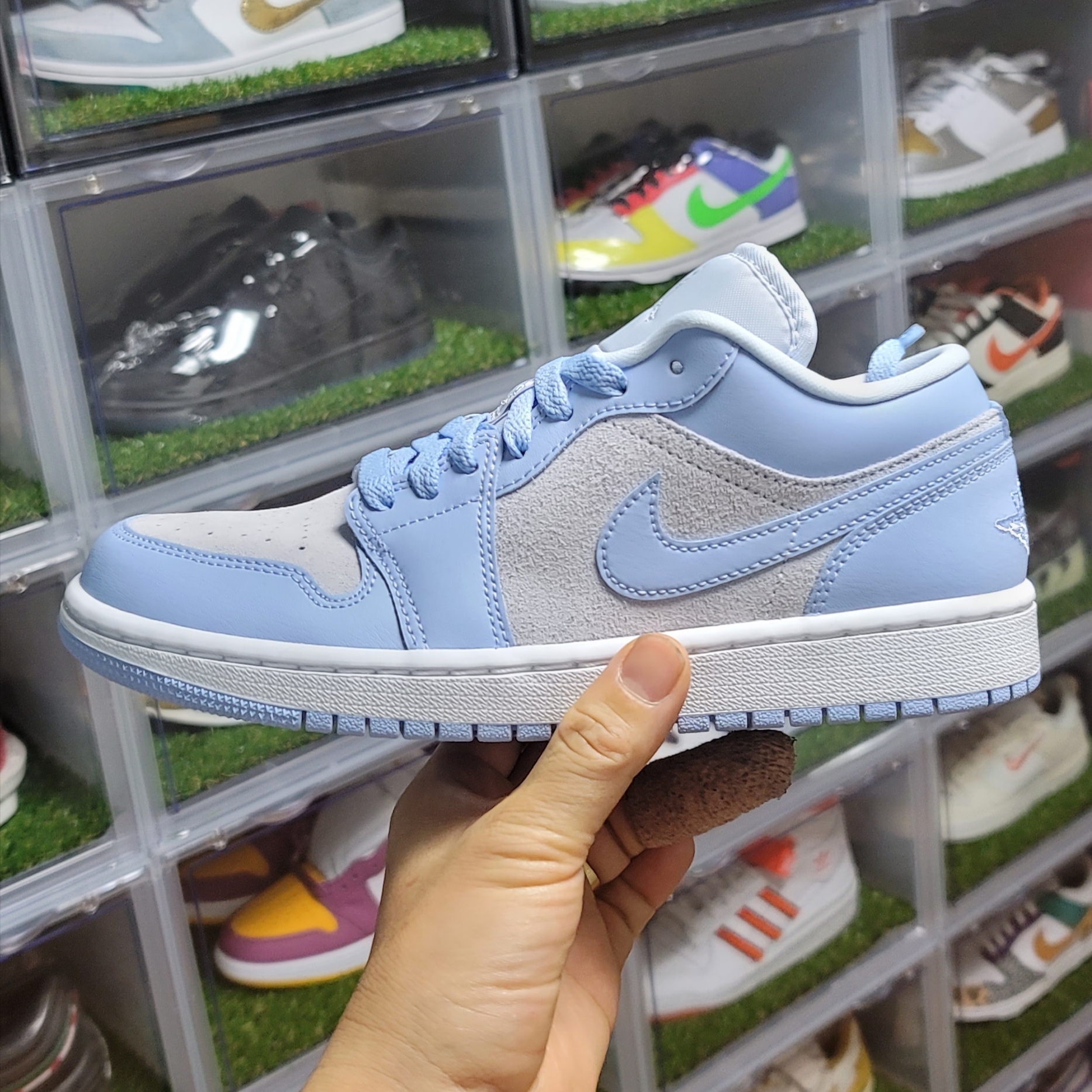 (W) Jordan 1 Low Aluminum 착용 스타일 - 1