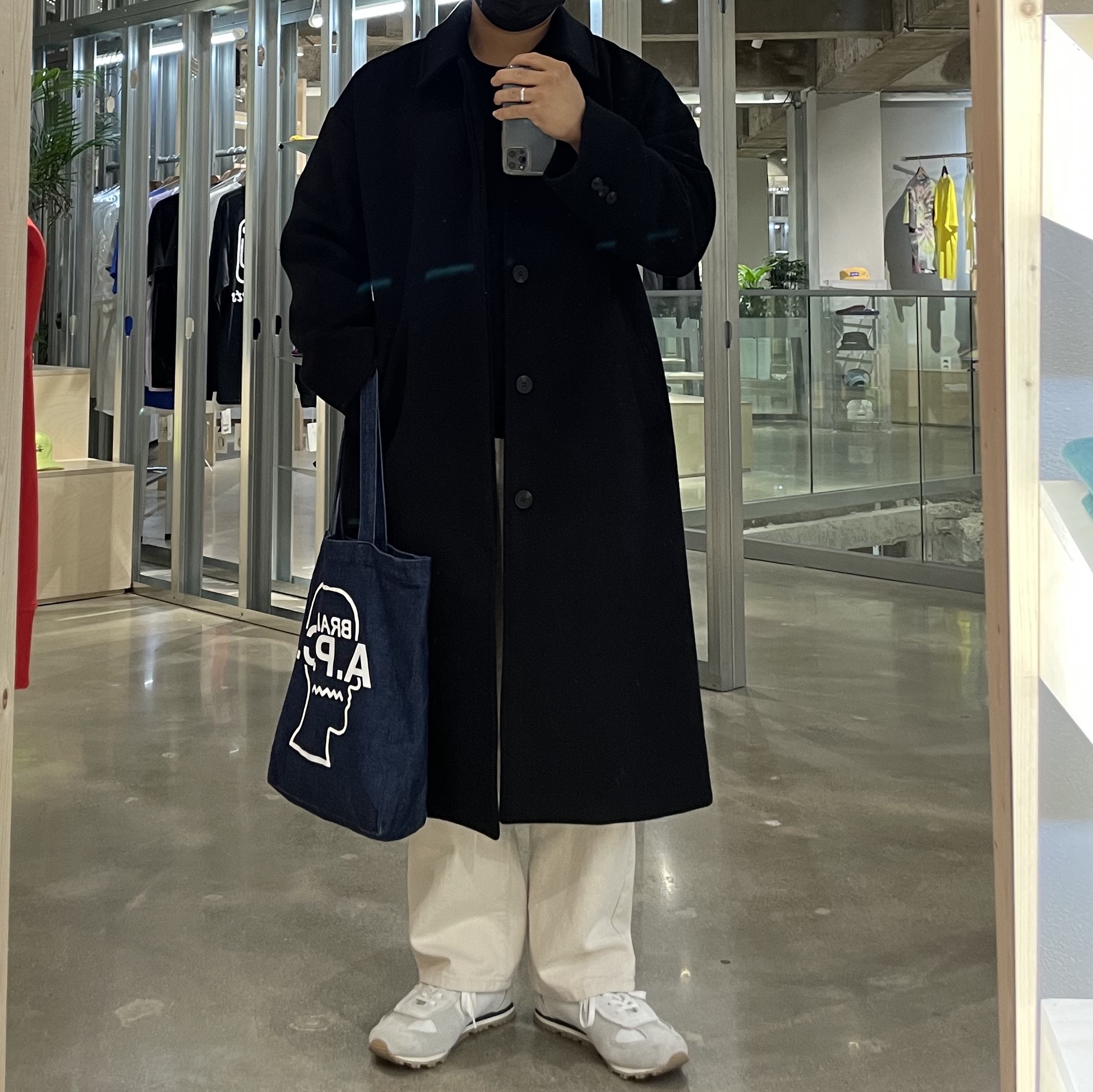 Maison Margiela Replica Runners White 착용 스타일 - 1