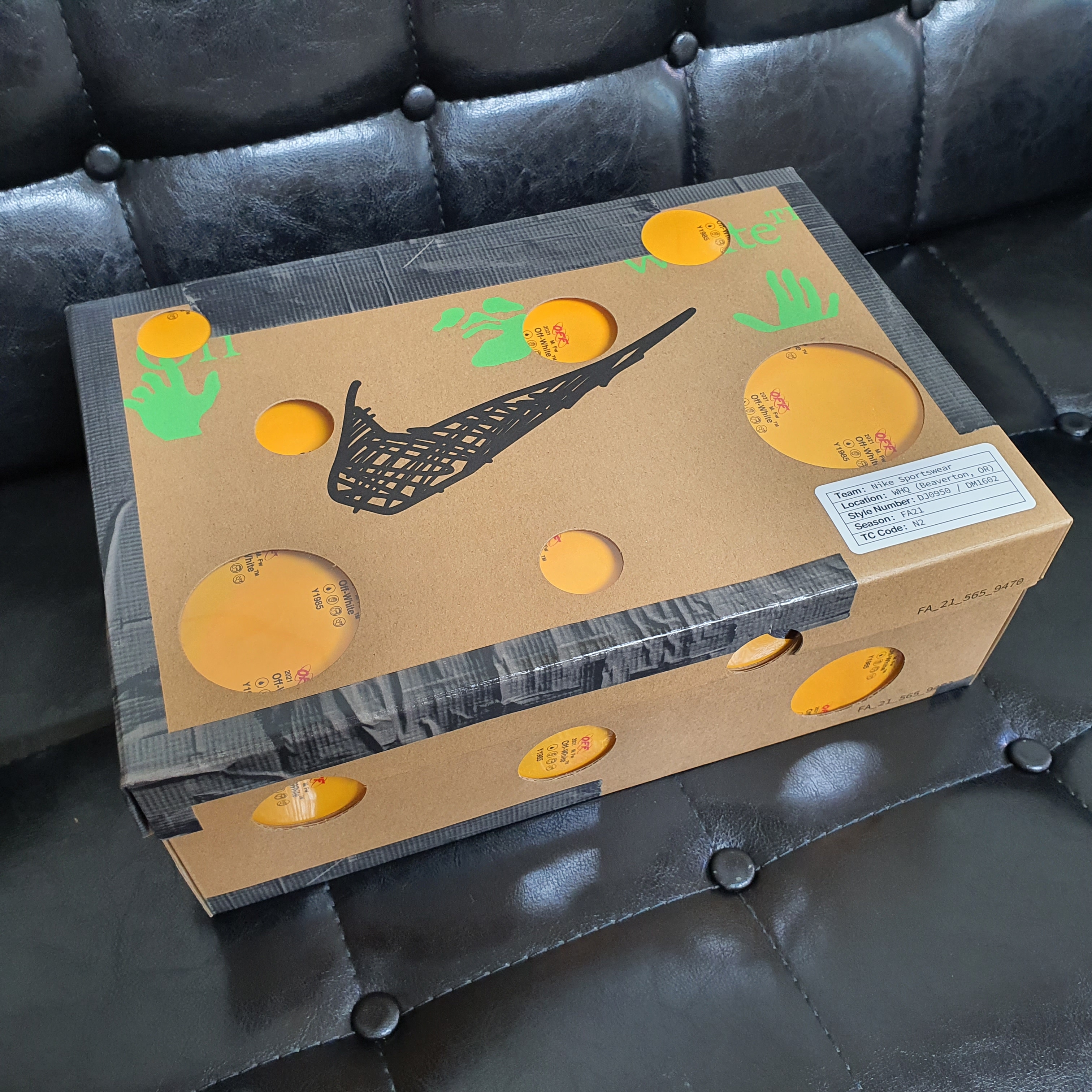 Nike x Off-White Dunk Low The 50 - Lot 18 착용 스타일