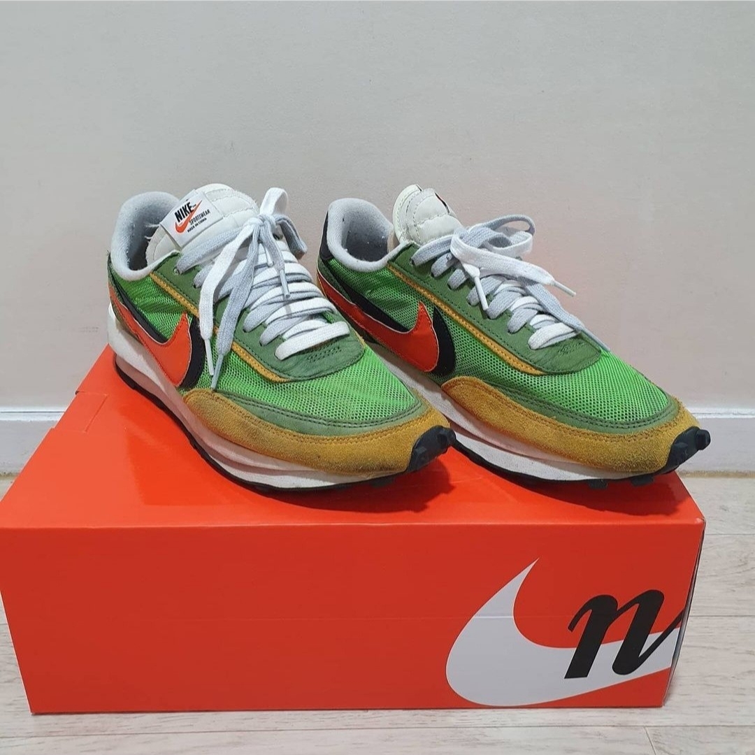 Nike x Sacai LDWaffle Green Multi 착용 스타일