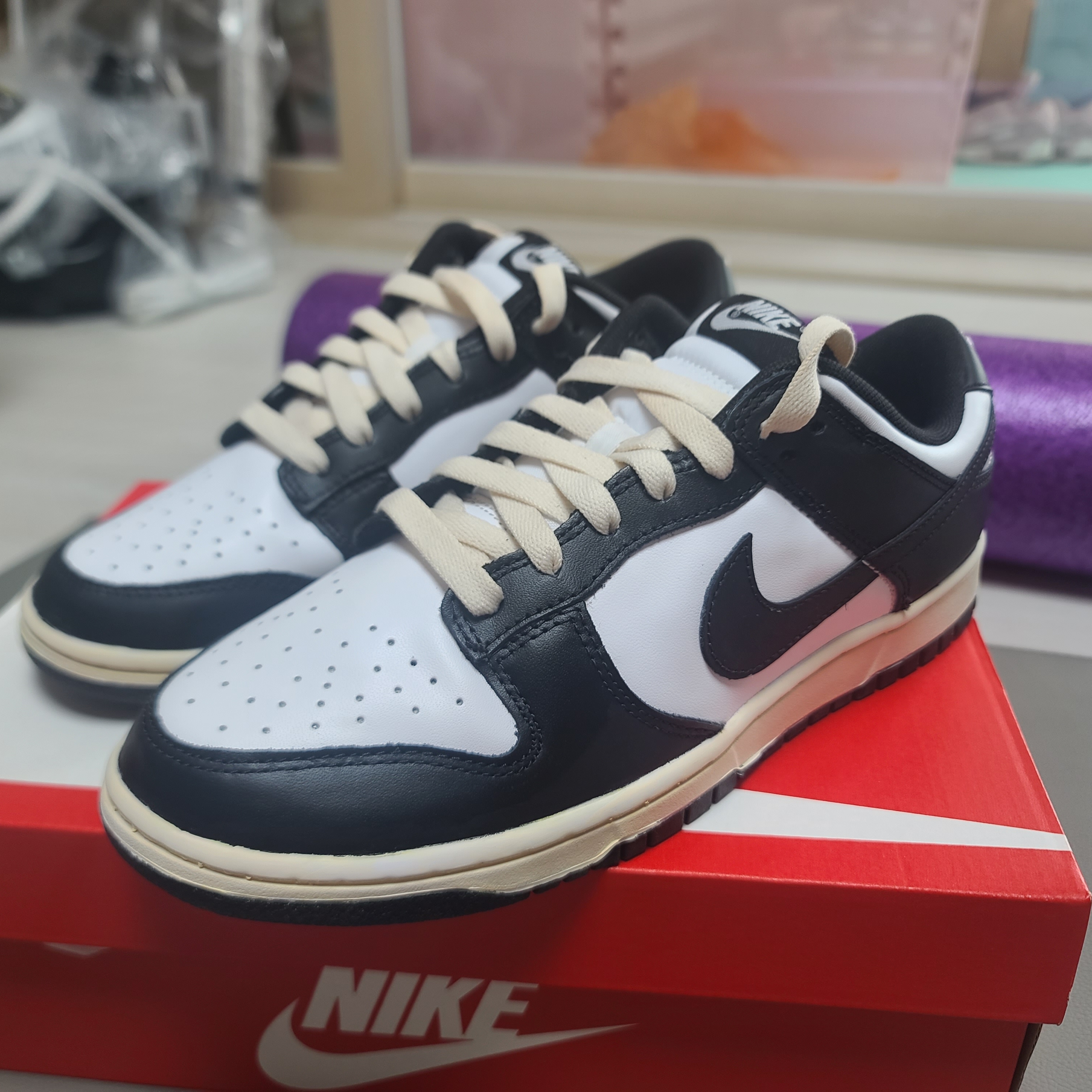 Nike Dunk Low Retro Black 착용 스타일 - 1
