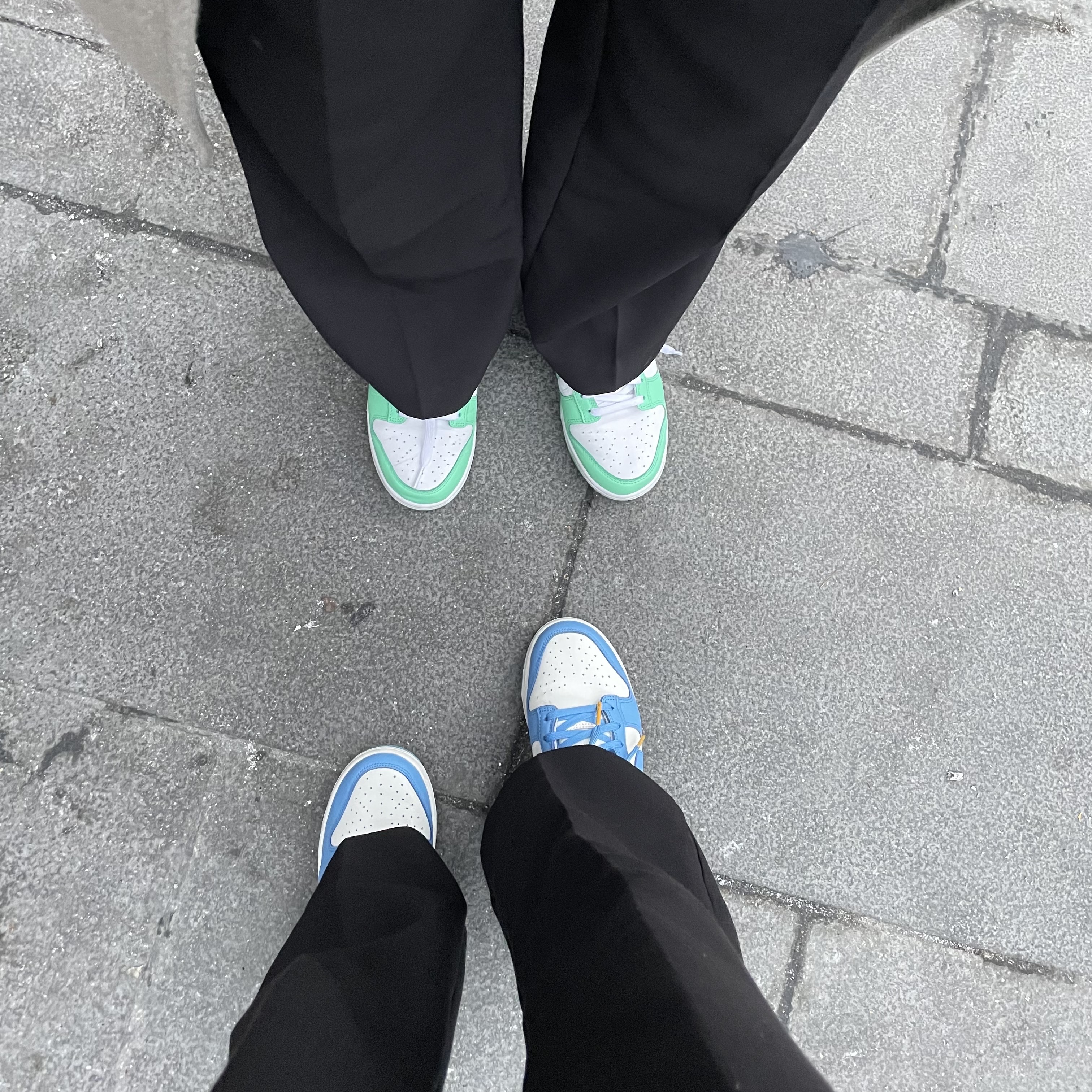 (W) Nike Dunk Low Coast, (W) Nike Dunk Low Green Glow 착용 스타일