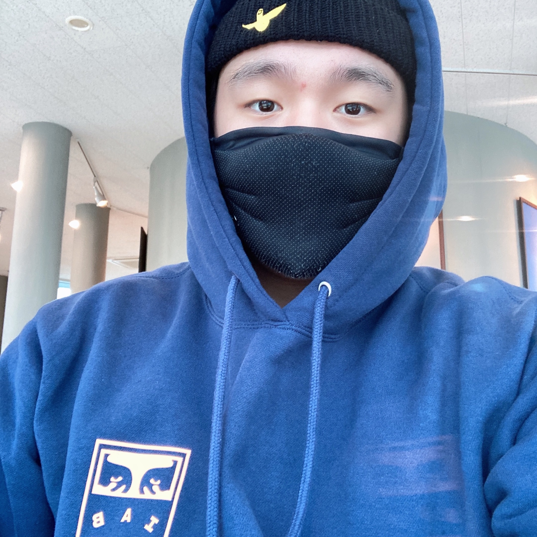 IAB Studio x Obey Eyes Icon Hoodie Oceana, IAB Studio Socks Pack White Gray Brown 착용 스타일 - 2
