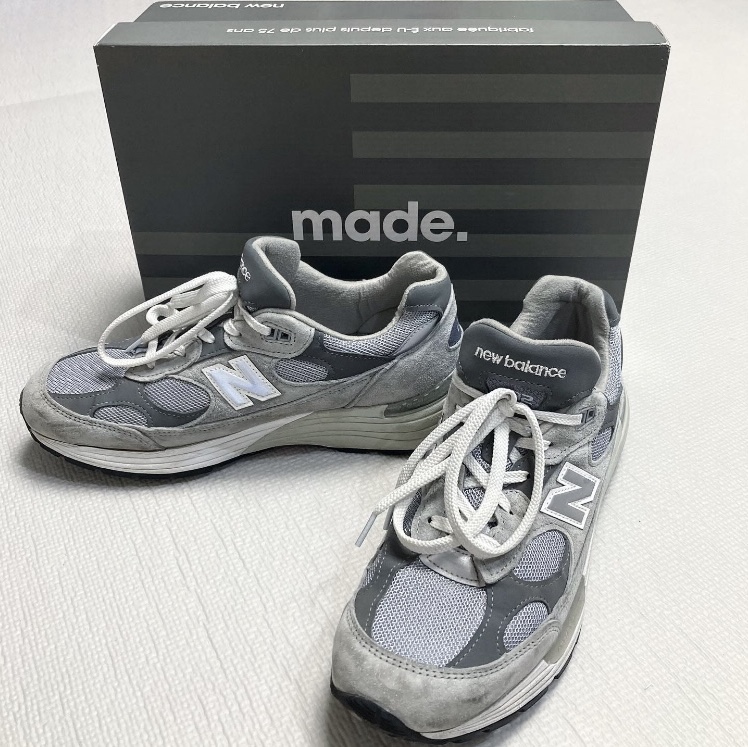 New Balance 992 Made in USA Grey - D Standard 착용 스타일