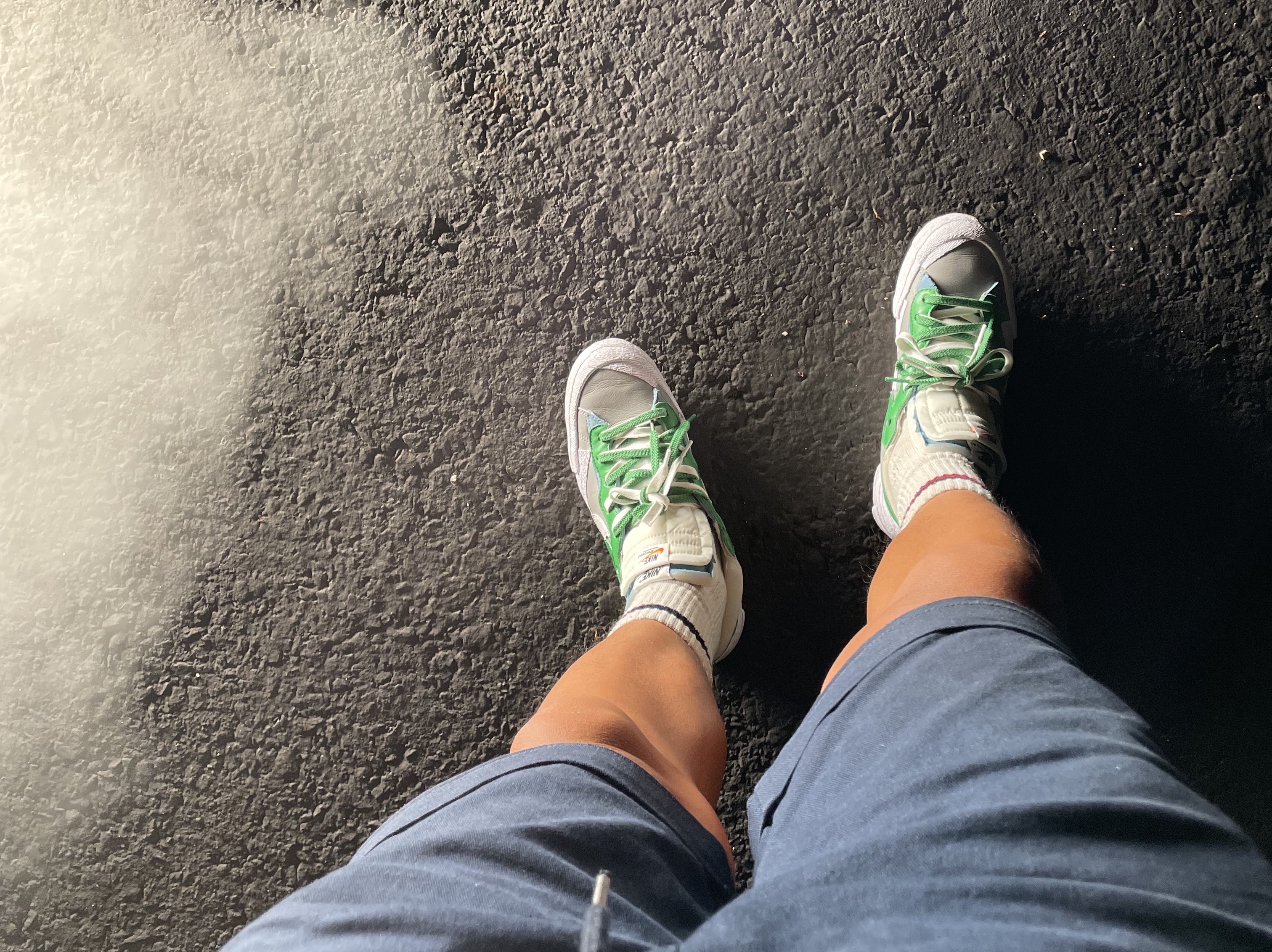 Nike x Sacai Blazer Low Classic Green 착용 스타일 - 3