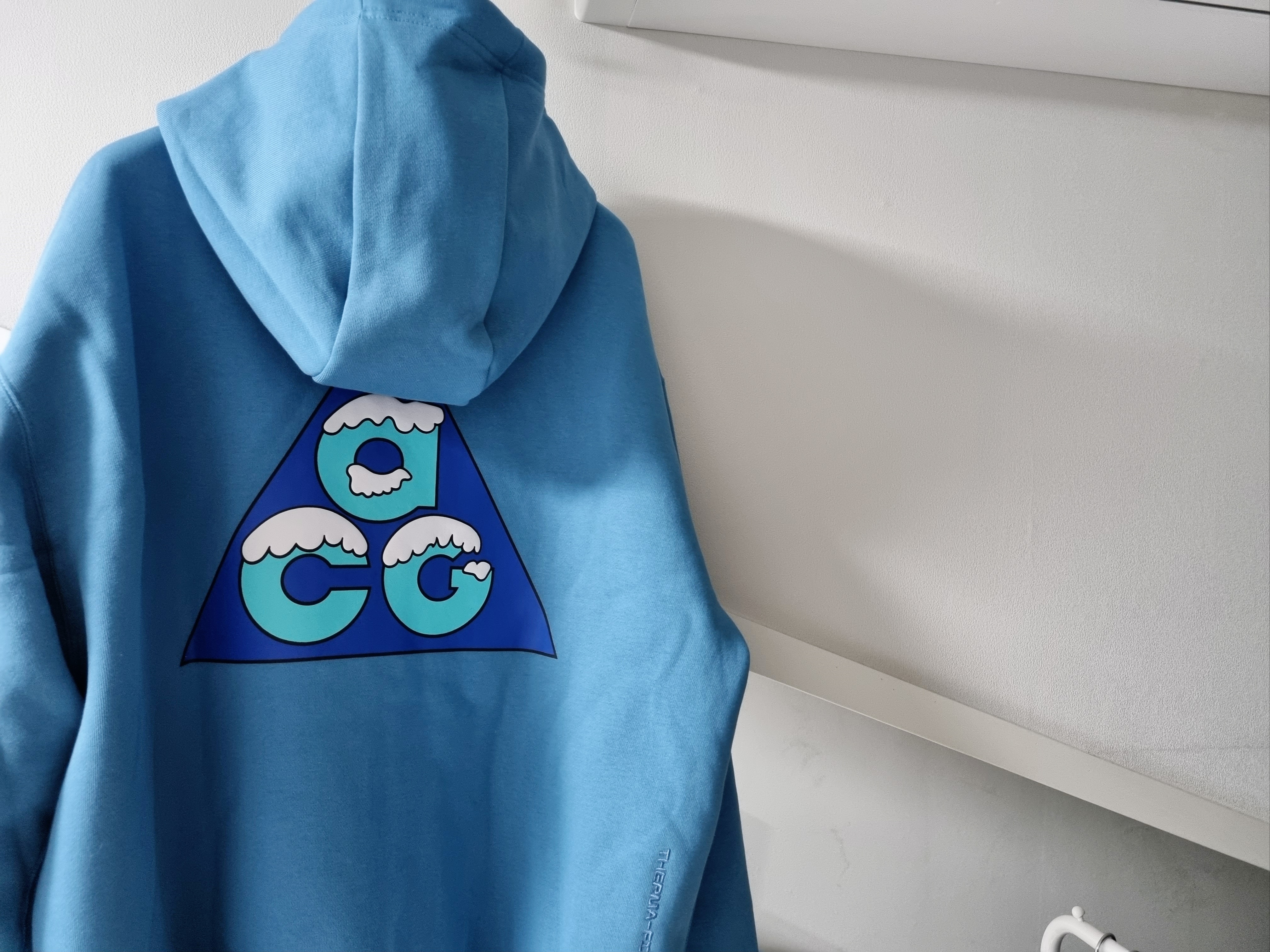 Nike ACG Therma-Fit Full Zip Graphic Hoodie Dutch Blue 착용 스타일 - 1