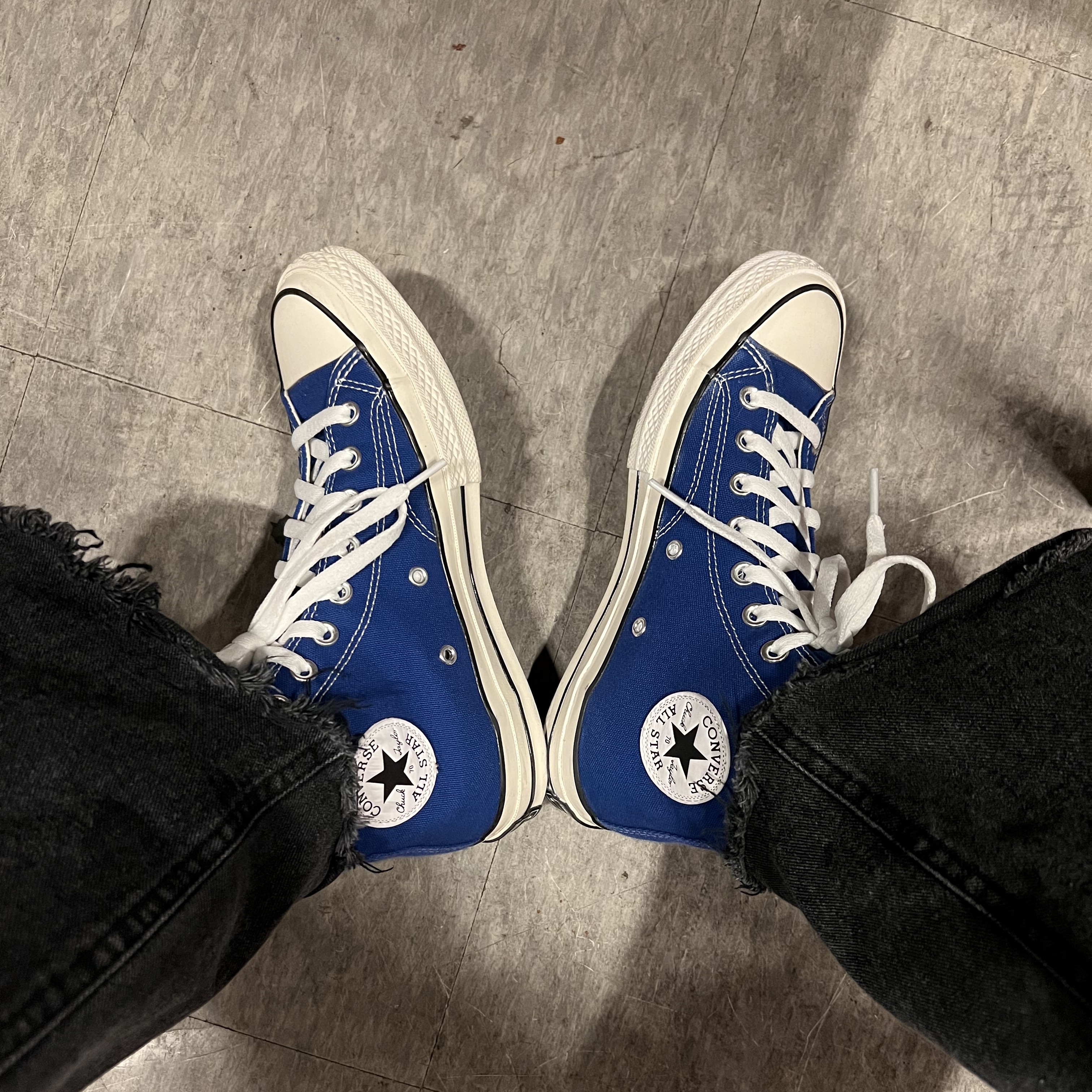 Converse Chuck 70 High Rush Blue 착용 스타일