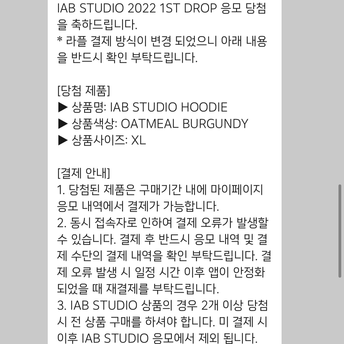 IAB Studio Hoodie Oatmeal Burgundy 착용 스타일