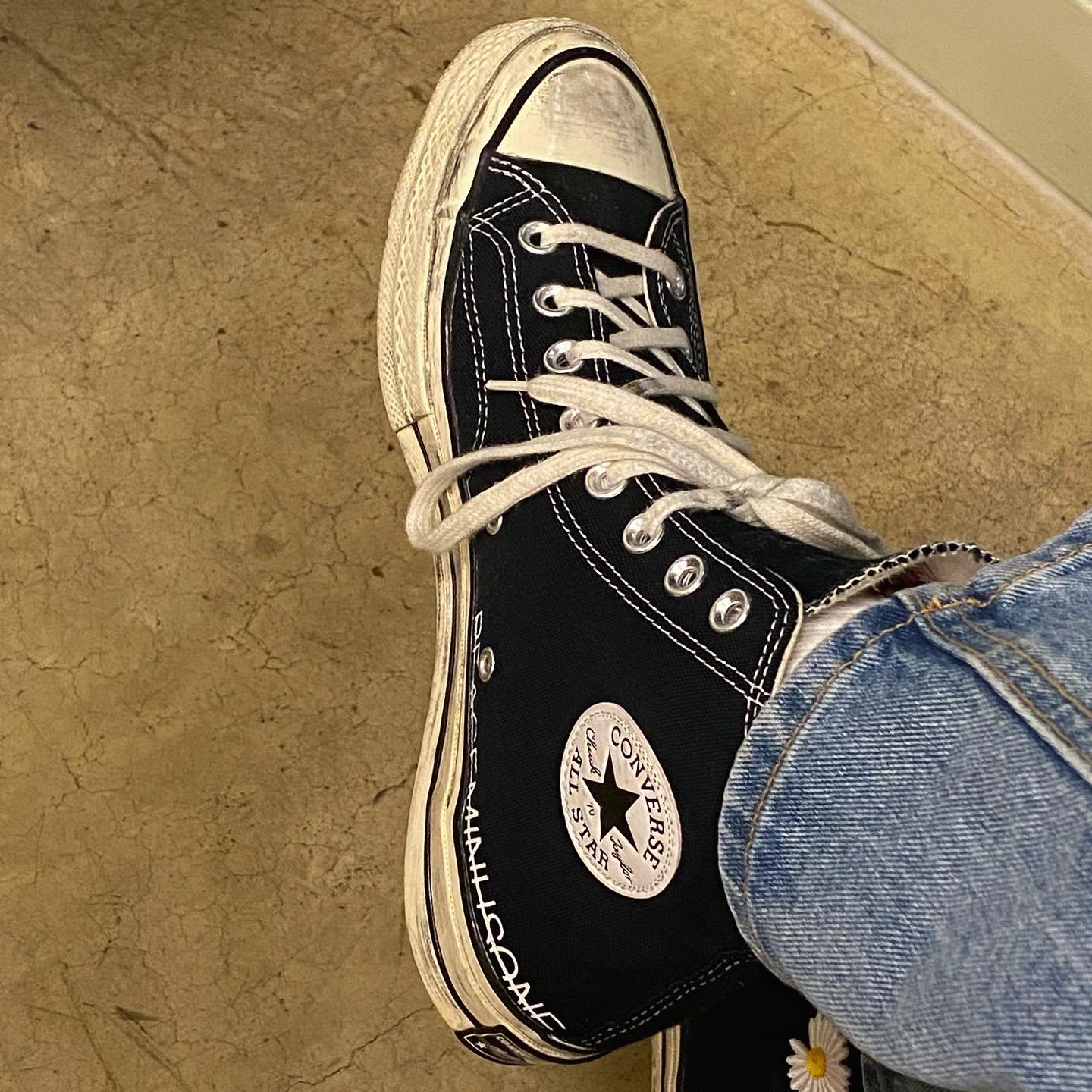 Converse Chuck 70 Hi Black 착용 스타일 - 2